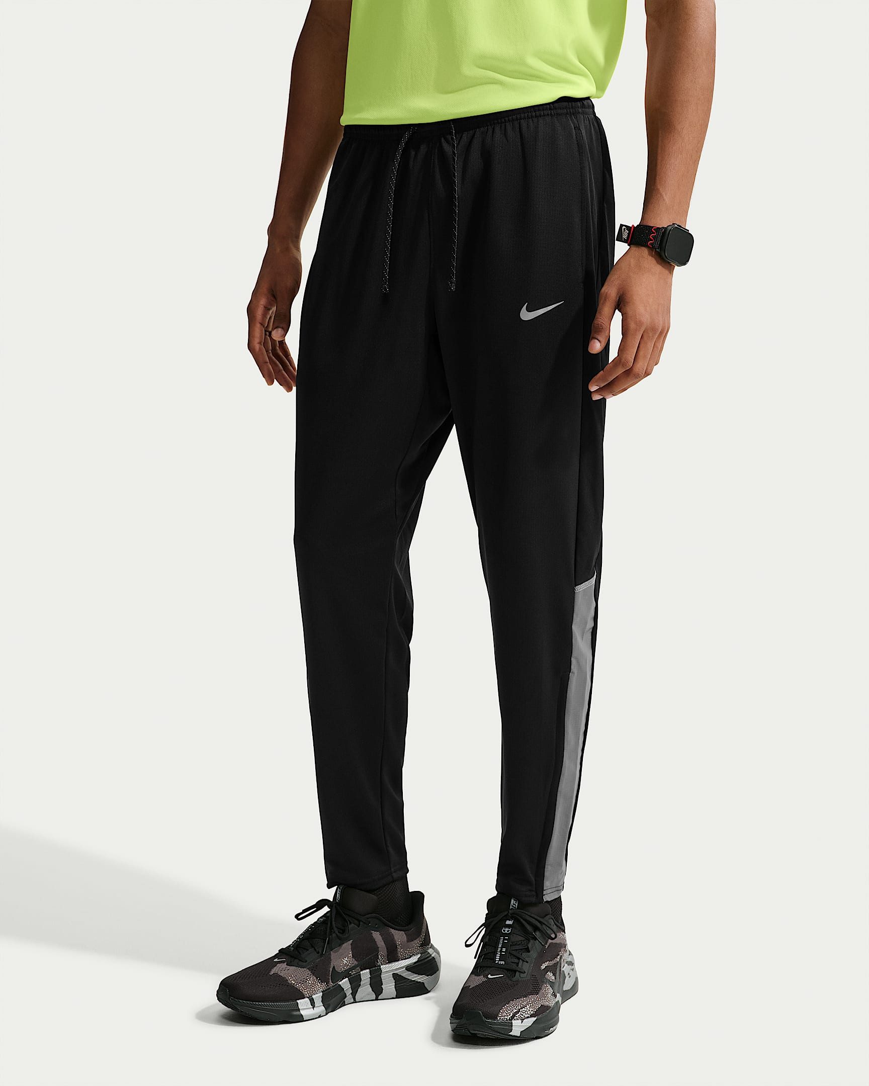 Nike Laufhose M NK DF MILER WNT KNIT PANT für Laufen, schnell trocknend, atmungsaktiv, mit elastischem Bund