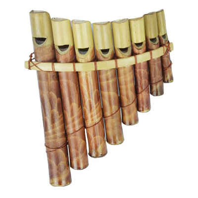 SIMANDRA Spielzeug-Musikinstrument Panflöte, Handarbeit