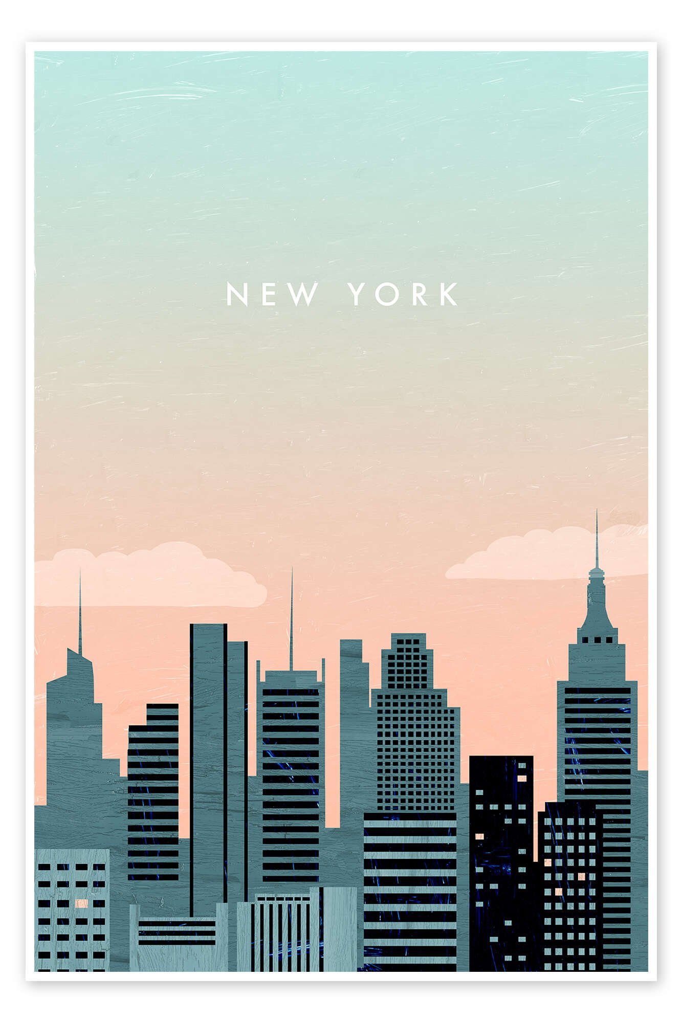 Posterlounge Wandbild New York, Katinka Reinke, erhältlich als Poster, Leinwandbild, Wandsticker oder Acrylglasbild