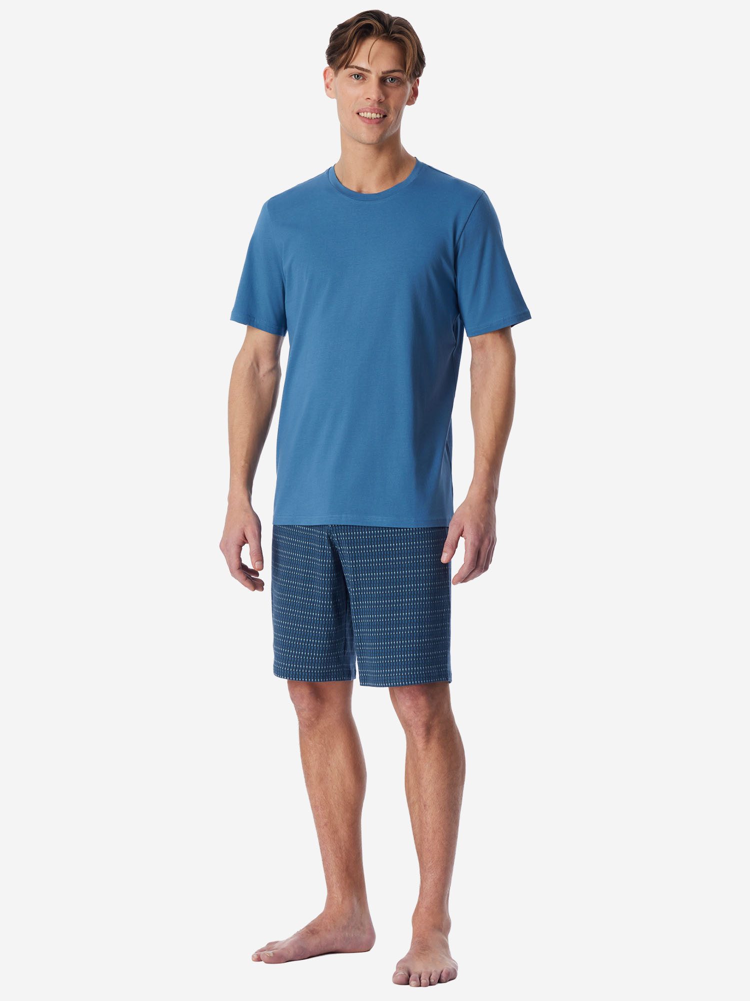 Schiesser Schlafanzug Casual Essentials (2 tlg) Pyjama, Pyjama Set, Schlafanzug Set