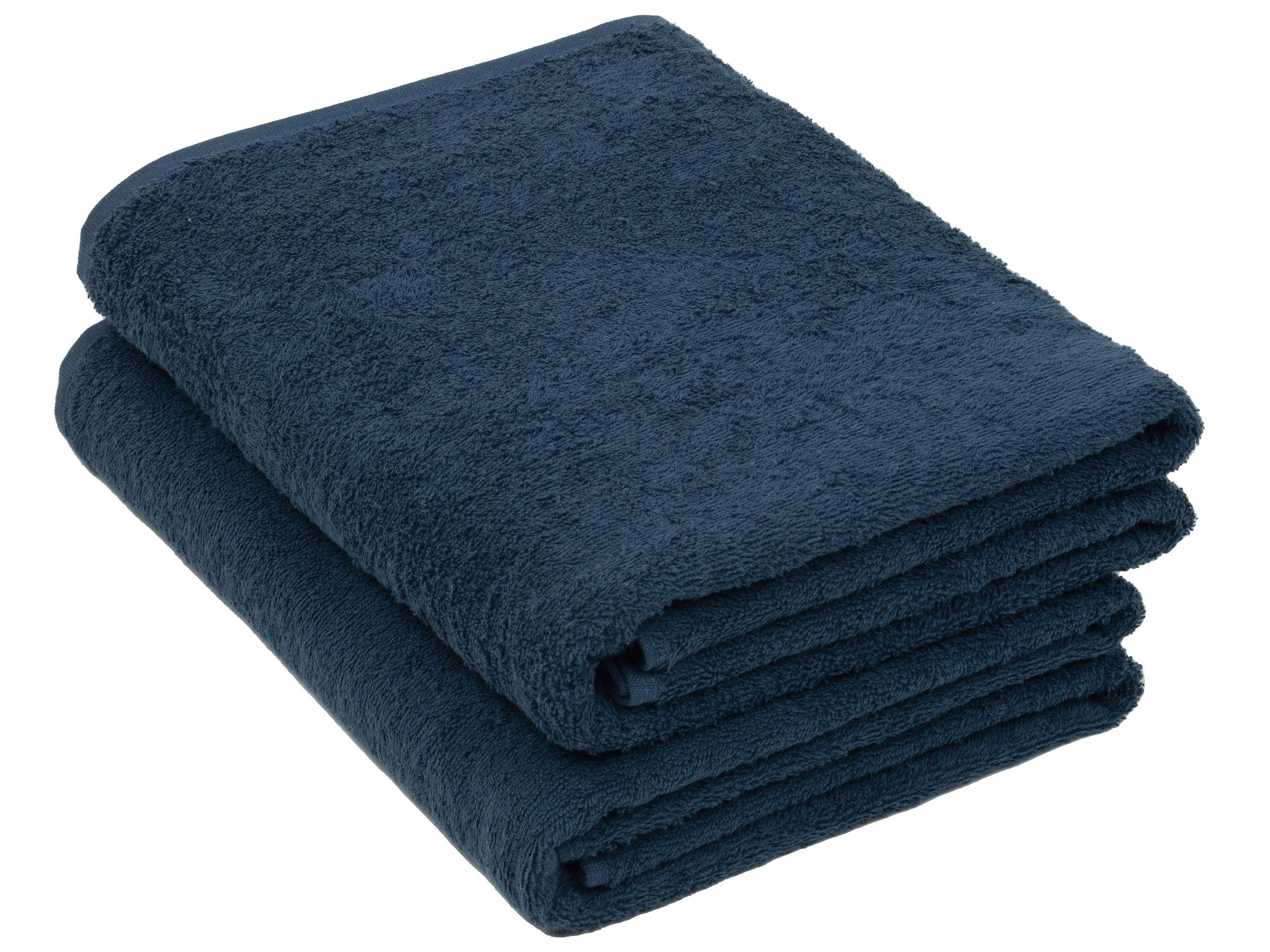 ZOLLNER Badetücher, Glattvelours (2-St), 100 x 150 cm, 100% Baumwolle, vom günstig online kaufen