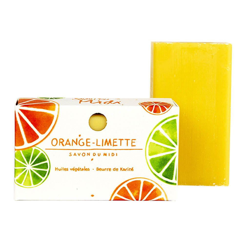 Savon du Midi Handseife Seife mit Karitébutter - Orange-Limette 100g