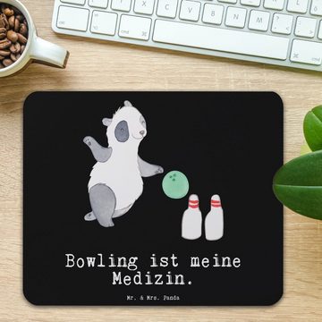 Mr. & Mrs. Panda Mauspad Panda Bowling - Schwarz - Geschenk, Mousepad, Bowling Center, PC Zube (1-St), Made in Germany