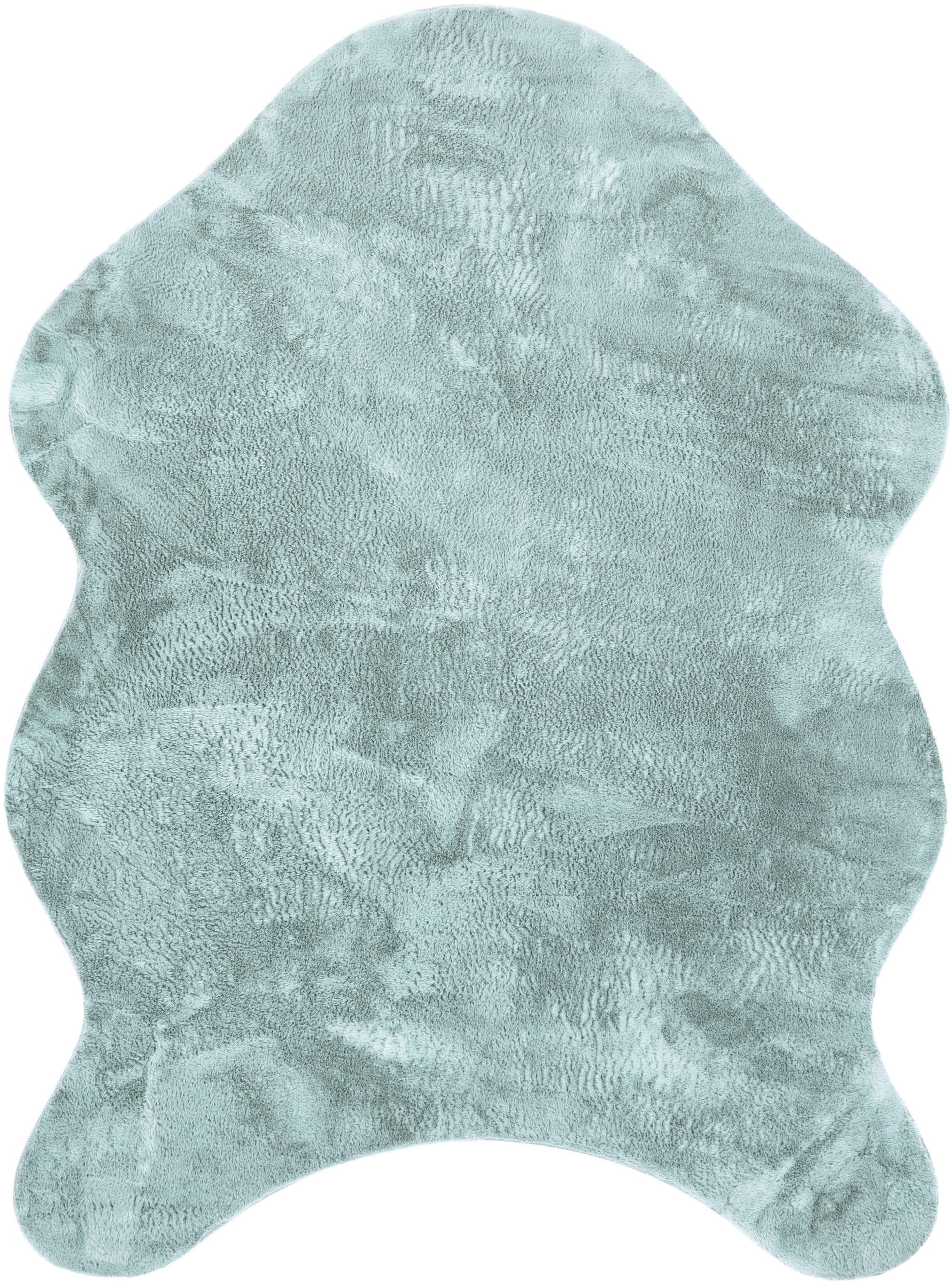 Paco Home Fellteppich Pelt 640, fellförmig, Höhe: 16 mm, Kunstfell, Uni Far günstig online kaufen