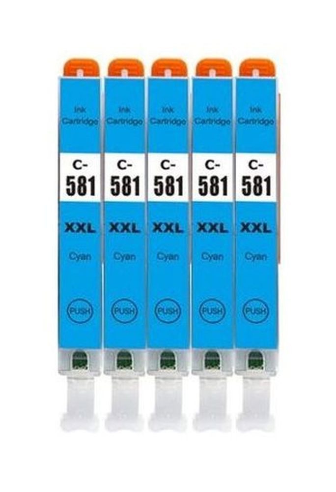 inkpro 5 x Druckerpatrone kompatibel mit Canon PGI-580 & CLI-581 Tintenpatrone (für Pixma TR7500, TR7520, TR7550, TR7650, TR8500, TR8520, TR8550, TR8551, TR8600, TR8620, TR8650, TS6100, TS6150, TS6151, TS6200, TS6220, TS6240, TS6241, TS6250, TS6251, TS630
