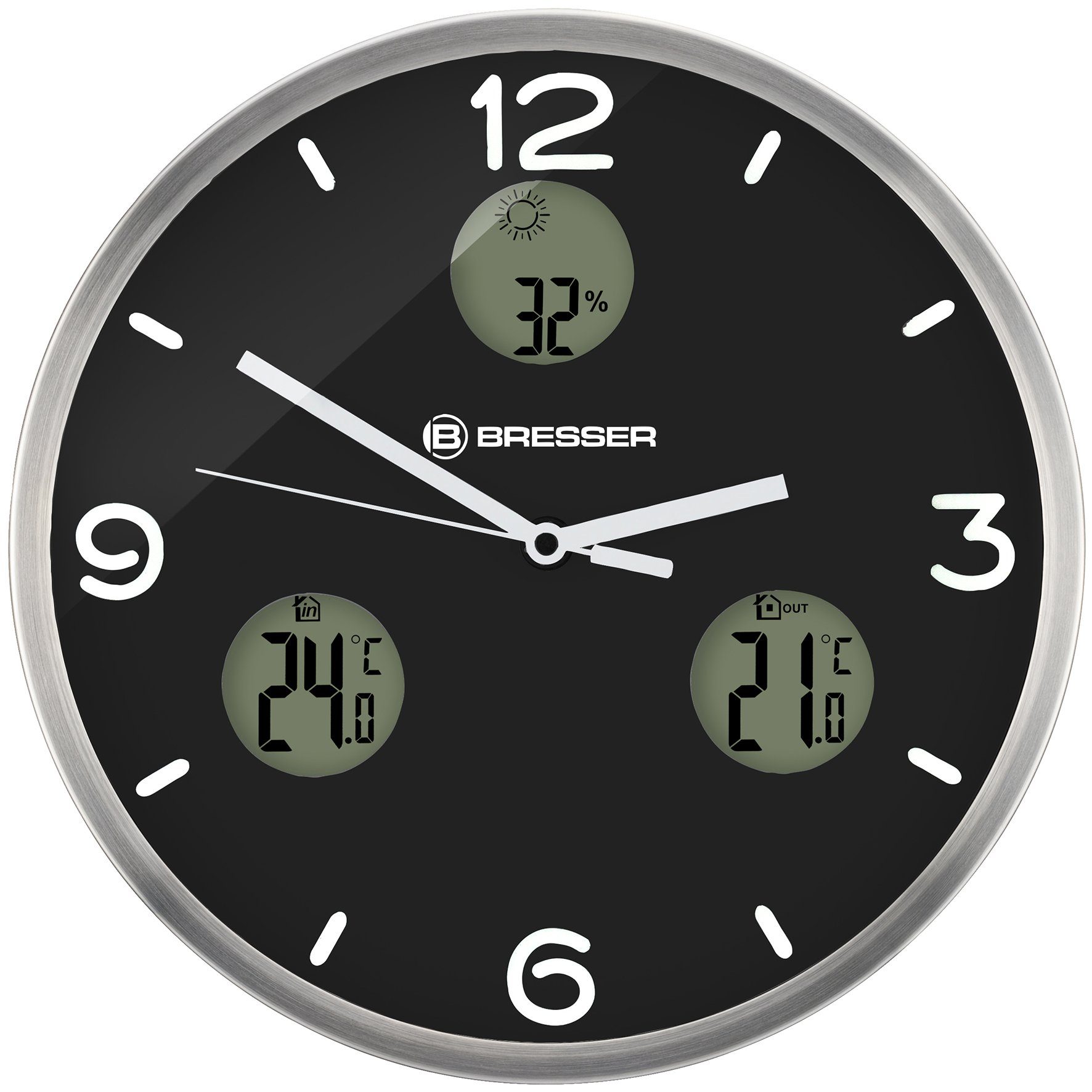 BRESSER Wanduhr MyTime io NX Wanduhr 30cm