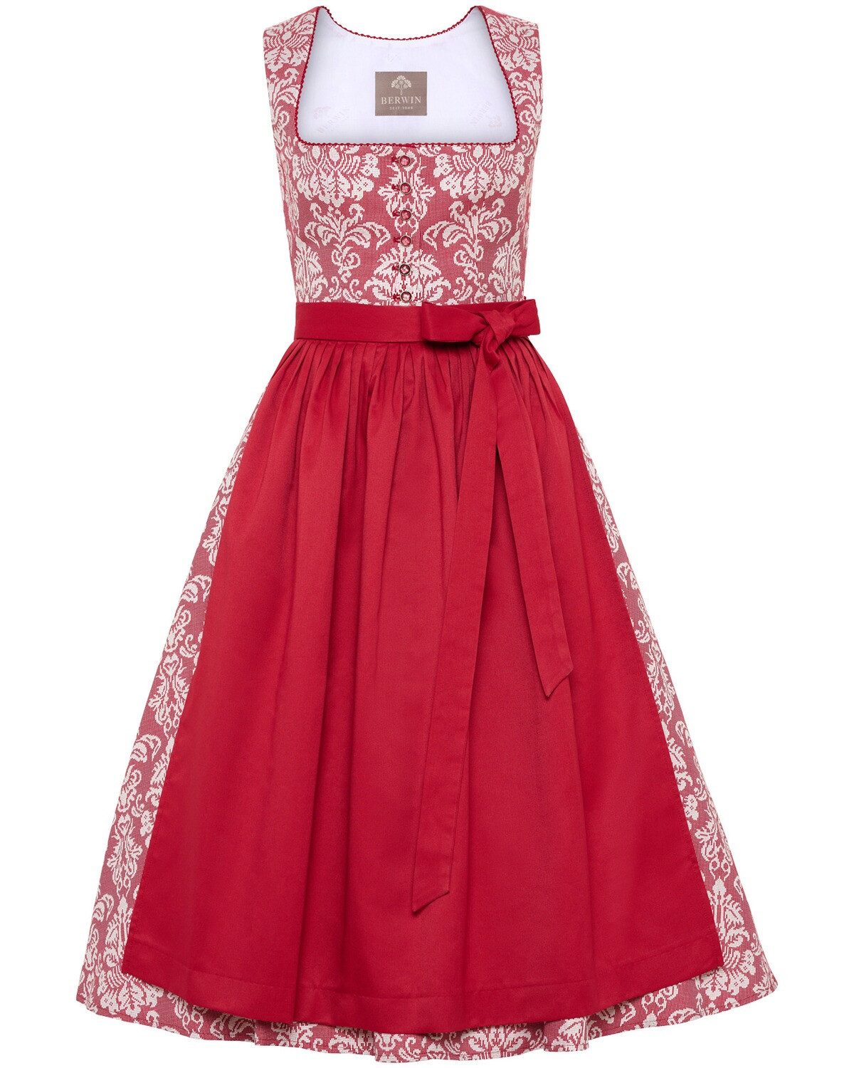 Berwin Dirndl Midi-Jacquard-Dirndl