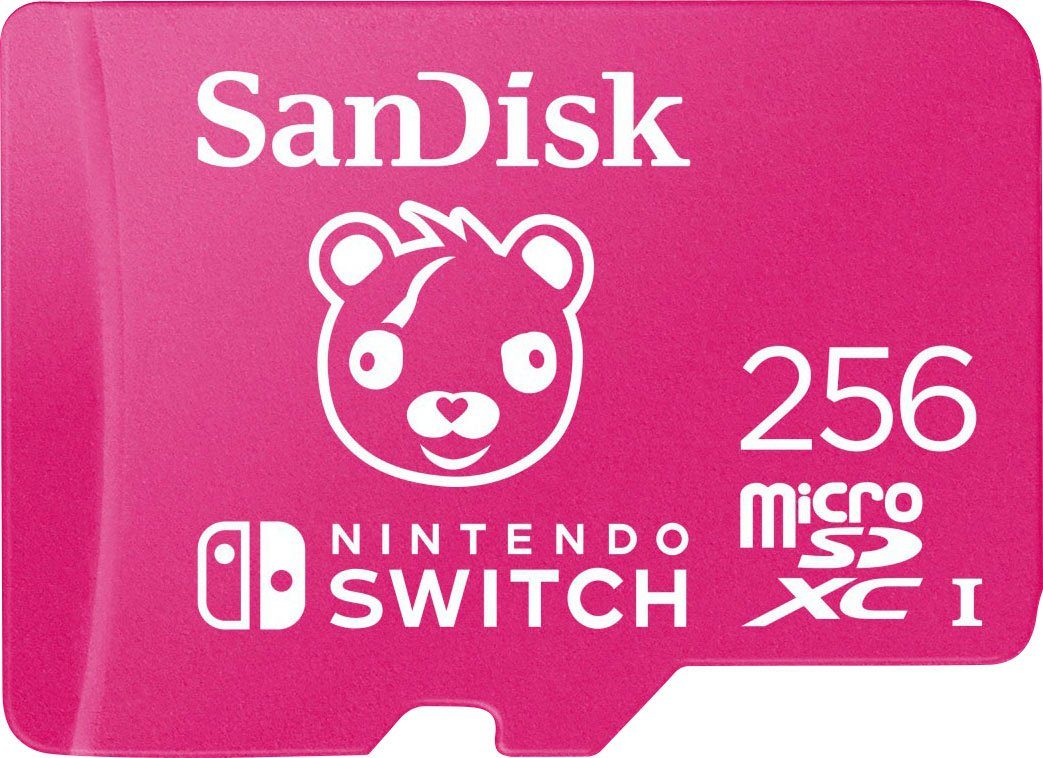 Sandisk microSDXC™-Karte für Nintendo Switch™ Fortnite Edition Speicherkarte  (256 GB, 100 MB/s Lesegeschwindigkeit), Entwickelt, getestet und lizenziert  für die Nintendo Switch™