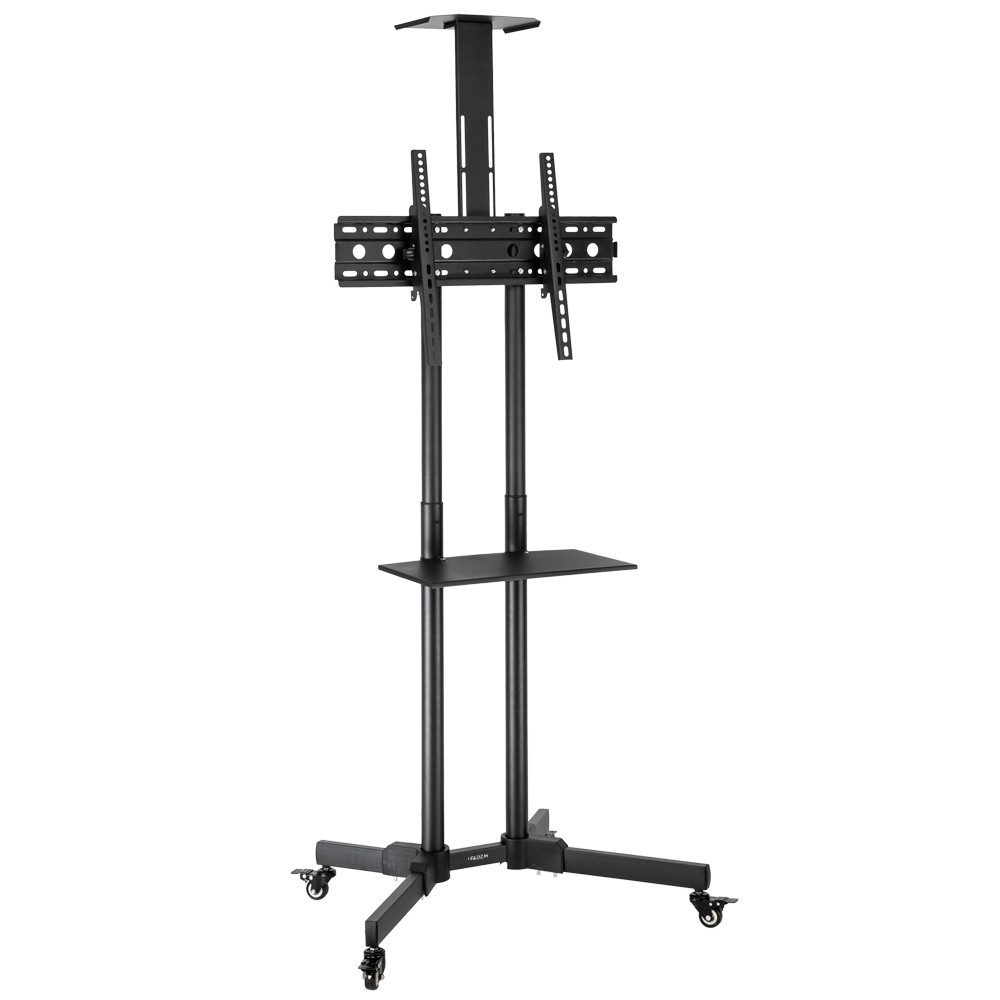 LALAHO TV-Standfuß TV Bodenständer mit Rollen maximal 60 kg, (bis 70 Zoll, 15°-Verstellung nach oben und unten,es kann sich bewegen)