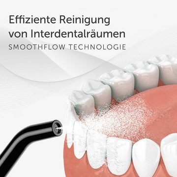 Wondersmile Munddusche PRO - SmoothFlow-Technologie für optimale Zahn- & Zahnfleischpflege, Aufsätze: 1 St., Inteligentes OLED Display