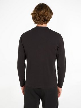 Calvin Klein Langarmshirt LOGO MOCK NECK LS T-SHIRT