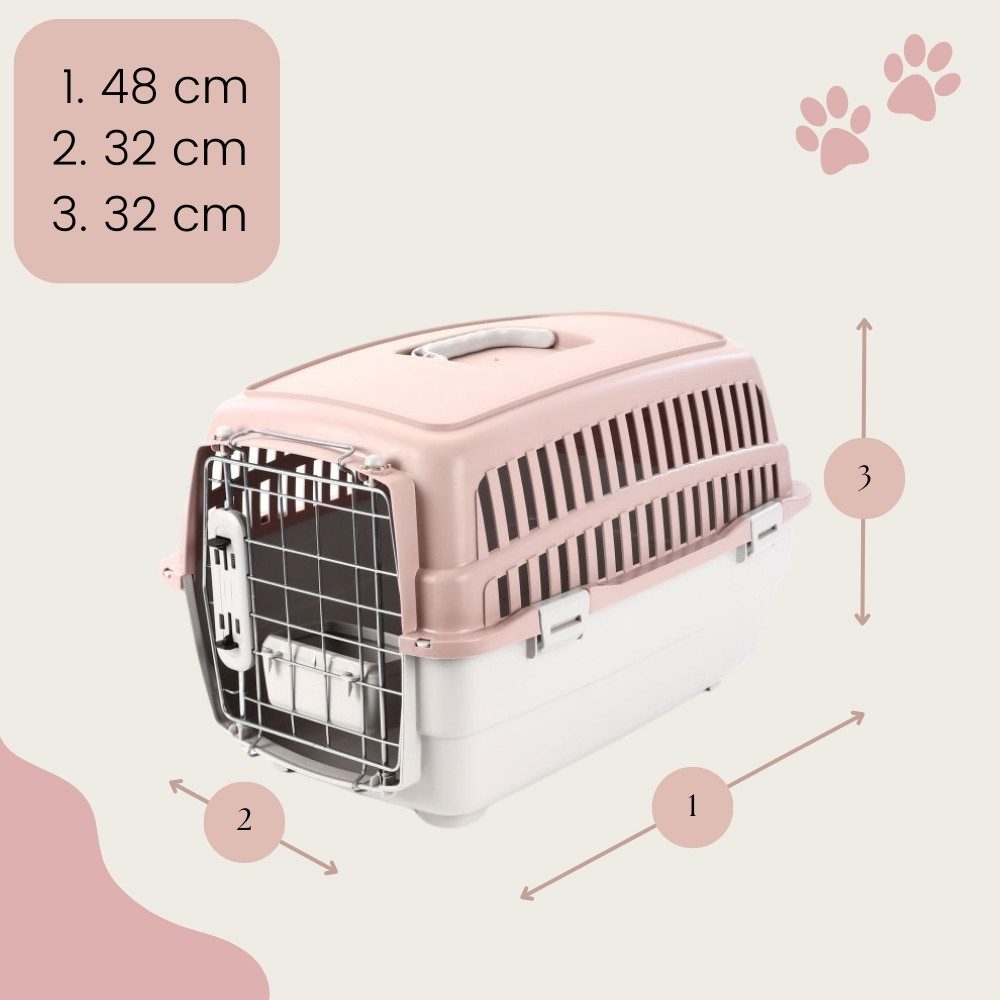 GarPet Hunde-Transportbox Transportbox IATA Flugzeugbox Tiere Katzentransportbox Hundebox S