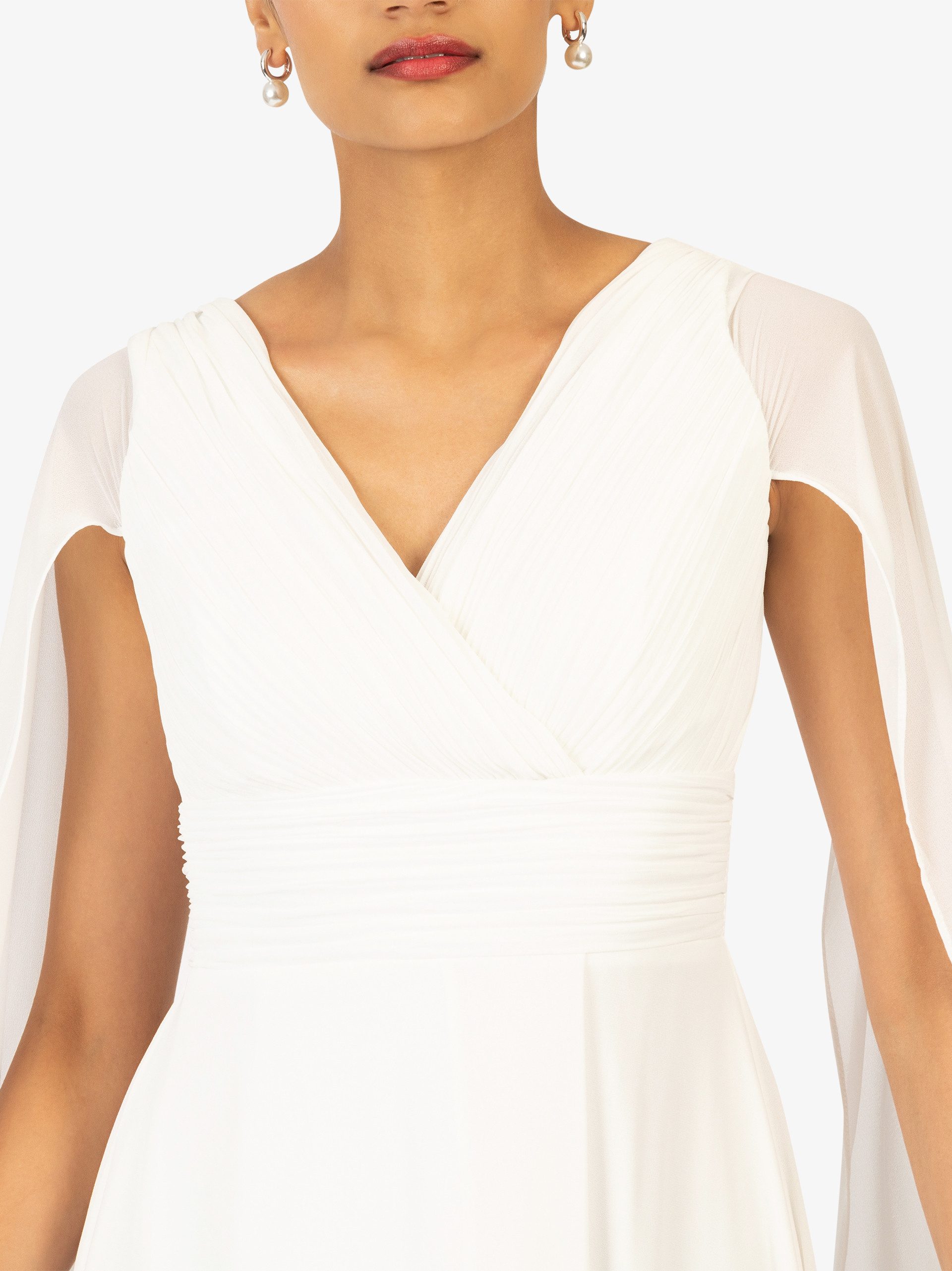 Kraimod Abendkleid aus hochwertigem Polyester Material mit Capeärmel