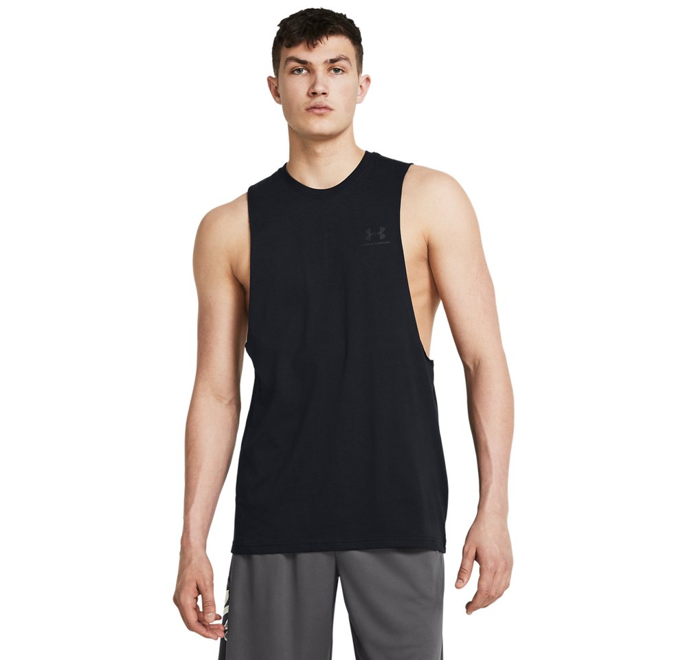 Under Armour® Funktionstop UA LEFT CHEST CUT OFF TANK leichtes Design, weiches Material, schnell trocknender Stoff