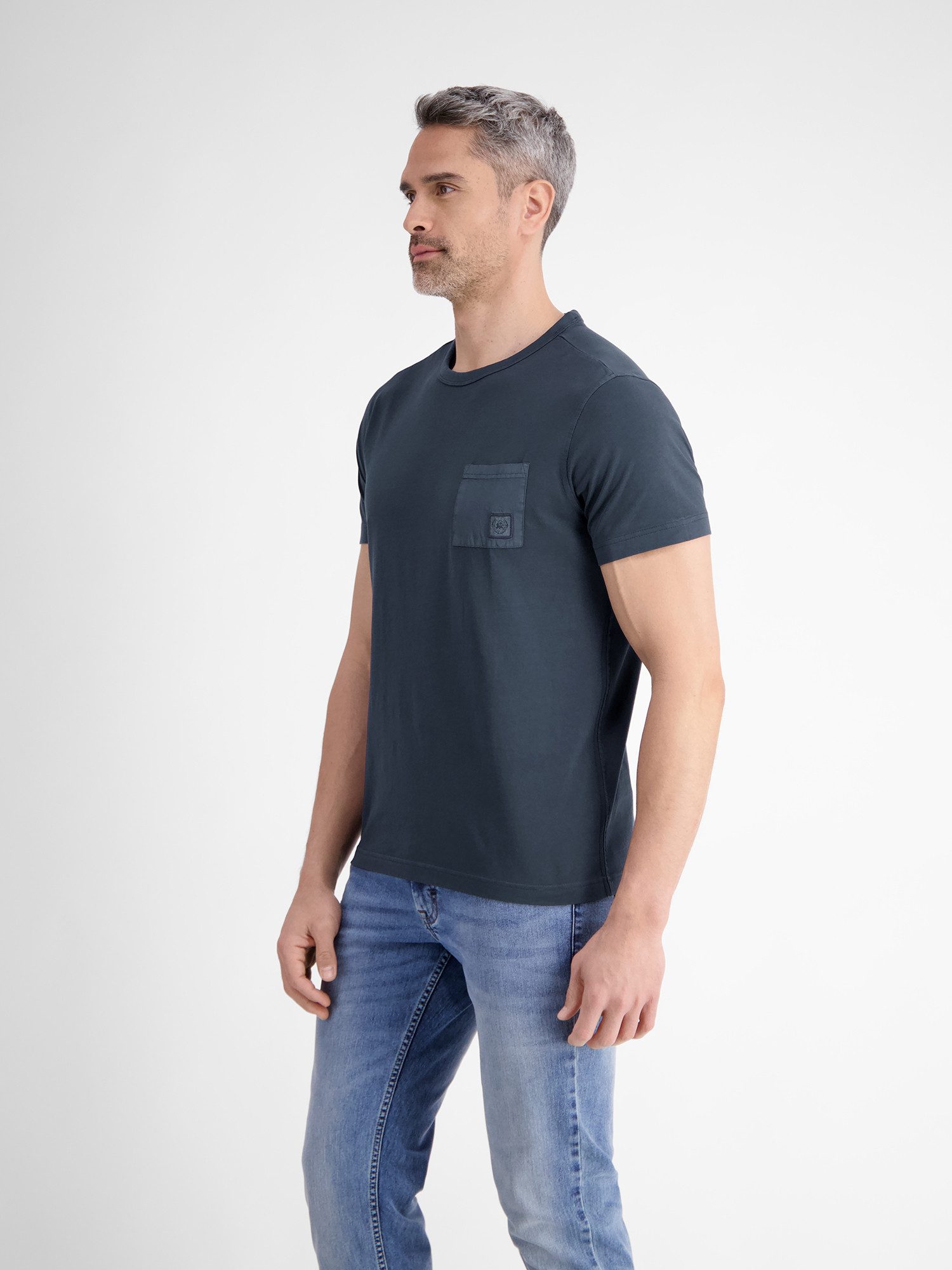 LERROS T-Shirt T-Shirt mit Brusttasche