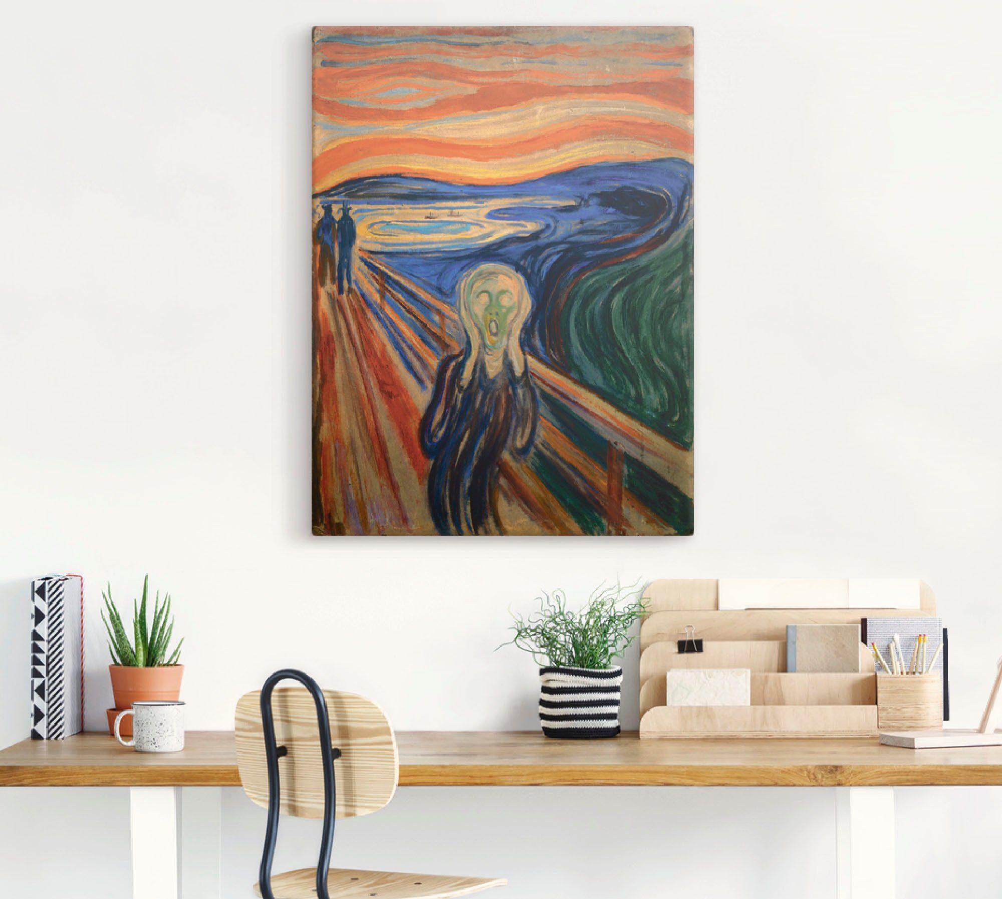 Artland Wandbild Der Schrei. 1893, Mann günstig online kaufen