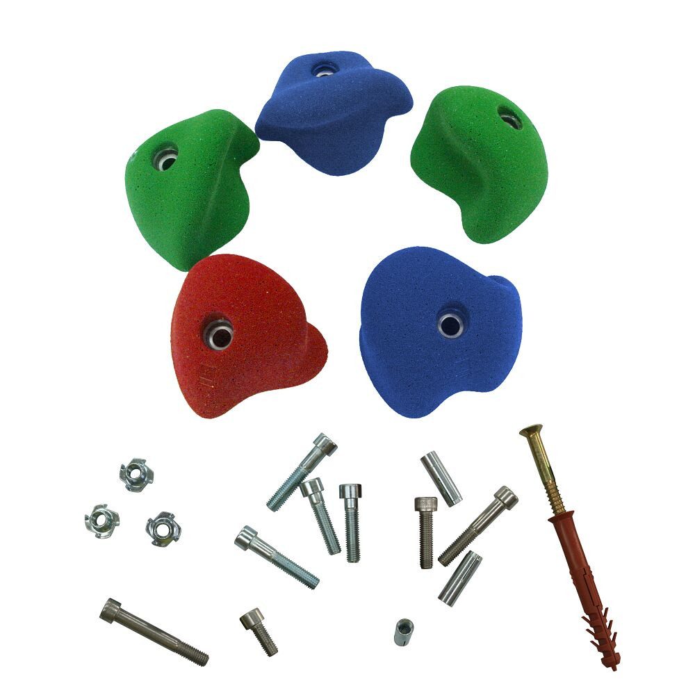 Klettergriff Klettergriff-Set Superleicht, Geeignet für Kletter- und Boulderwände