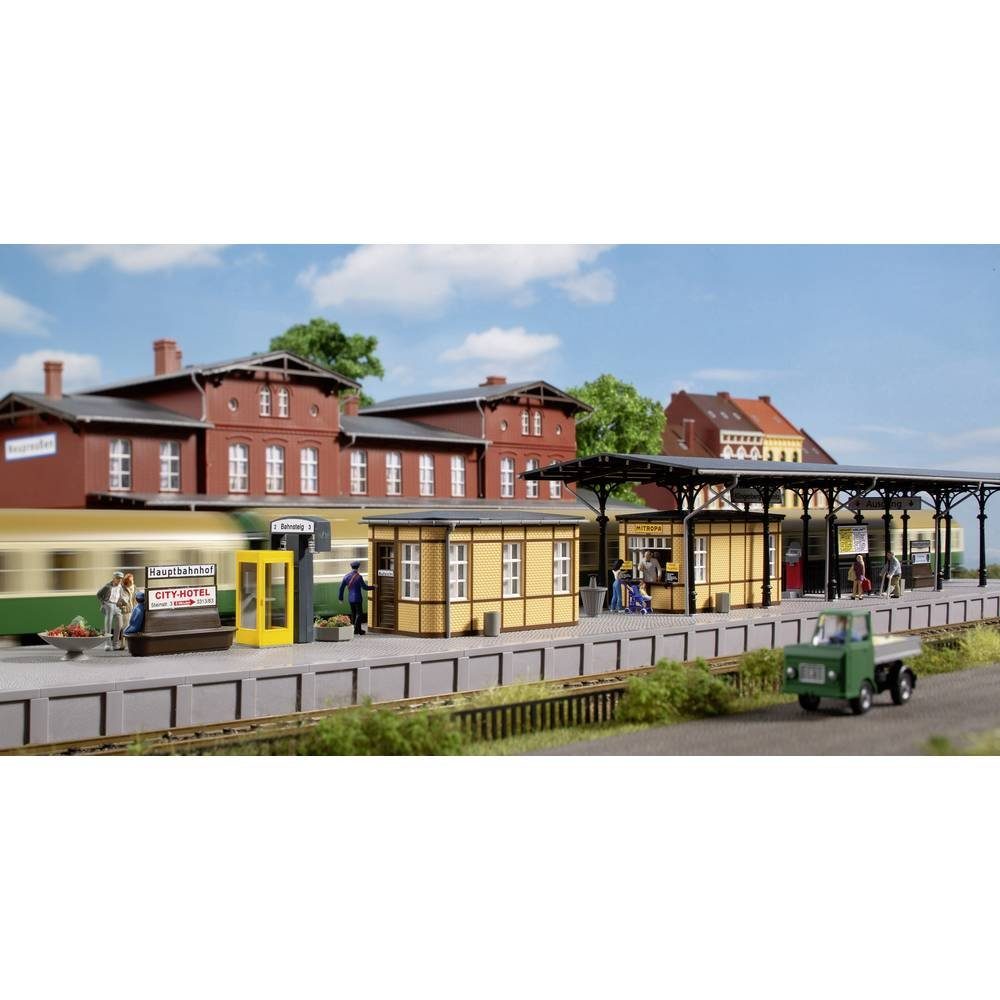 Modelleisenbahn-Set H0 Bahnhofsausstattung