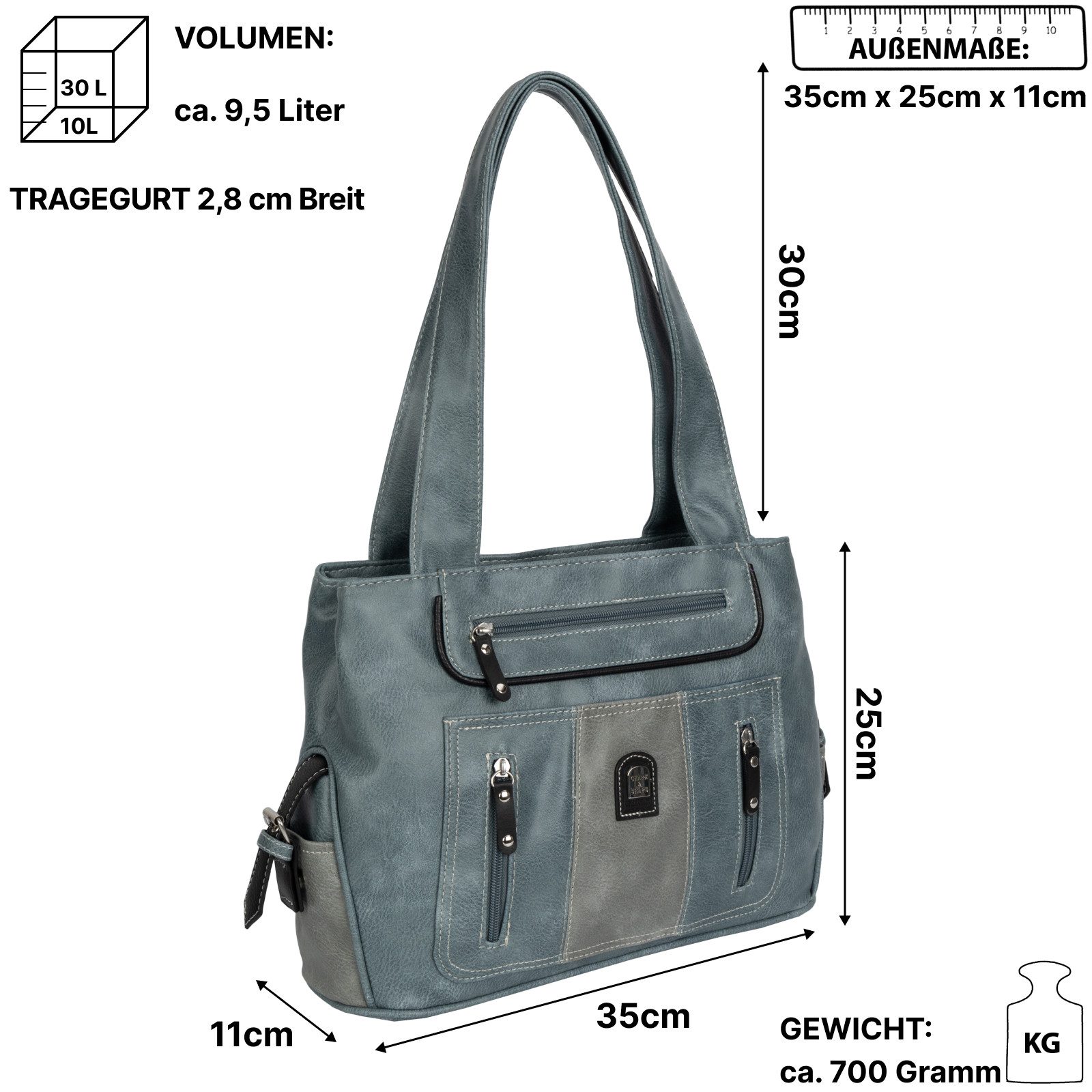 EAAKIE Umhängetasche Damen Tasche Schultertasche Umhängetasche Leder Optik günstig online kaufen
