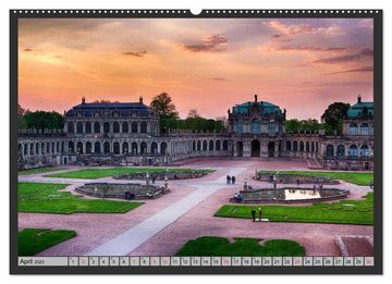CALVENDO Wandkalender Burgen und Schlösser um Dresden (Premium, hochwertiger DIN A2 Wandkalender 2023, Kunstdruck in Hochglanz)
