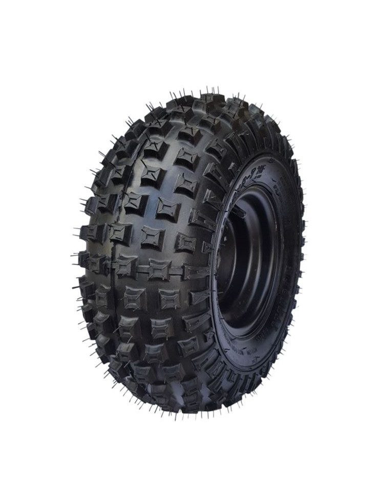 FunSport-Factory Kinderfahrzeug-Räder Komplettrad Quadreifen Reifen 16x8-7, TL-Noppenprofil, hoher Grip, für Quads, robust & langlebig