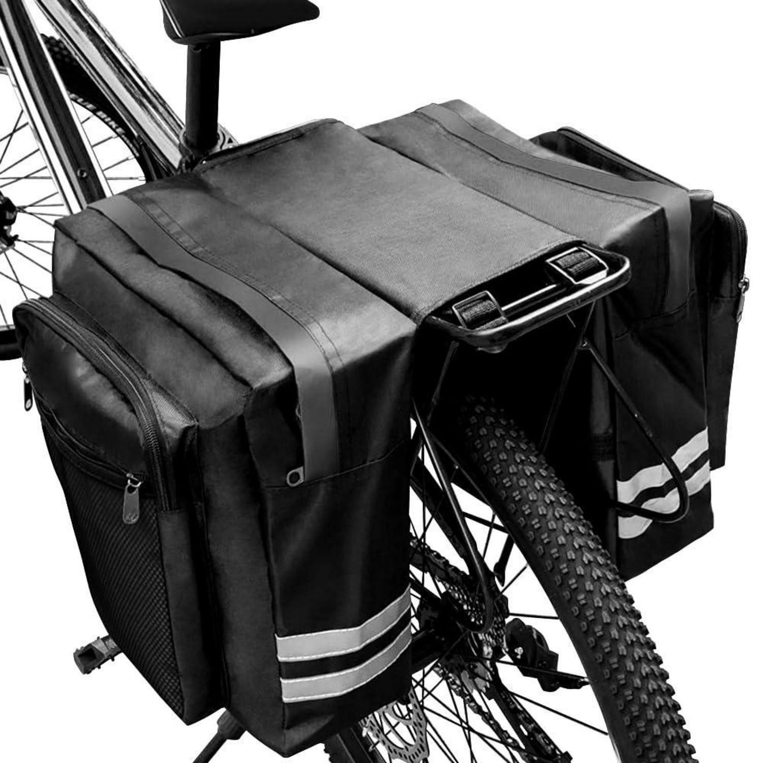 LuxusKollektion Gepäckträgertasche Fahrradtasche Gepäckträger 30L Doppeltasche