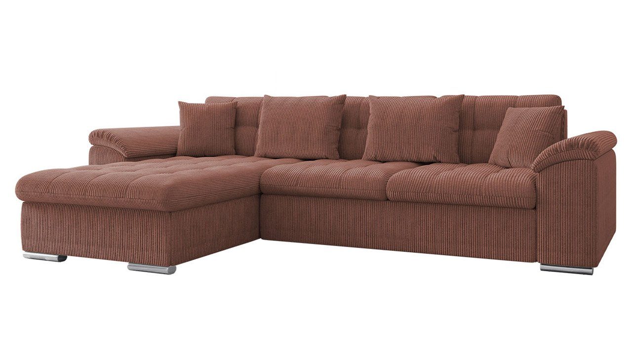 MIRJAN24 Ecksofa Diana Cord, mit Bettkasten günstig online kaufen