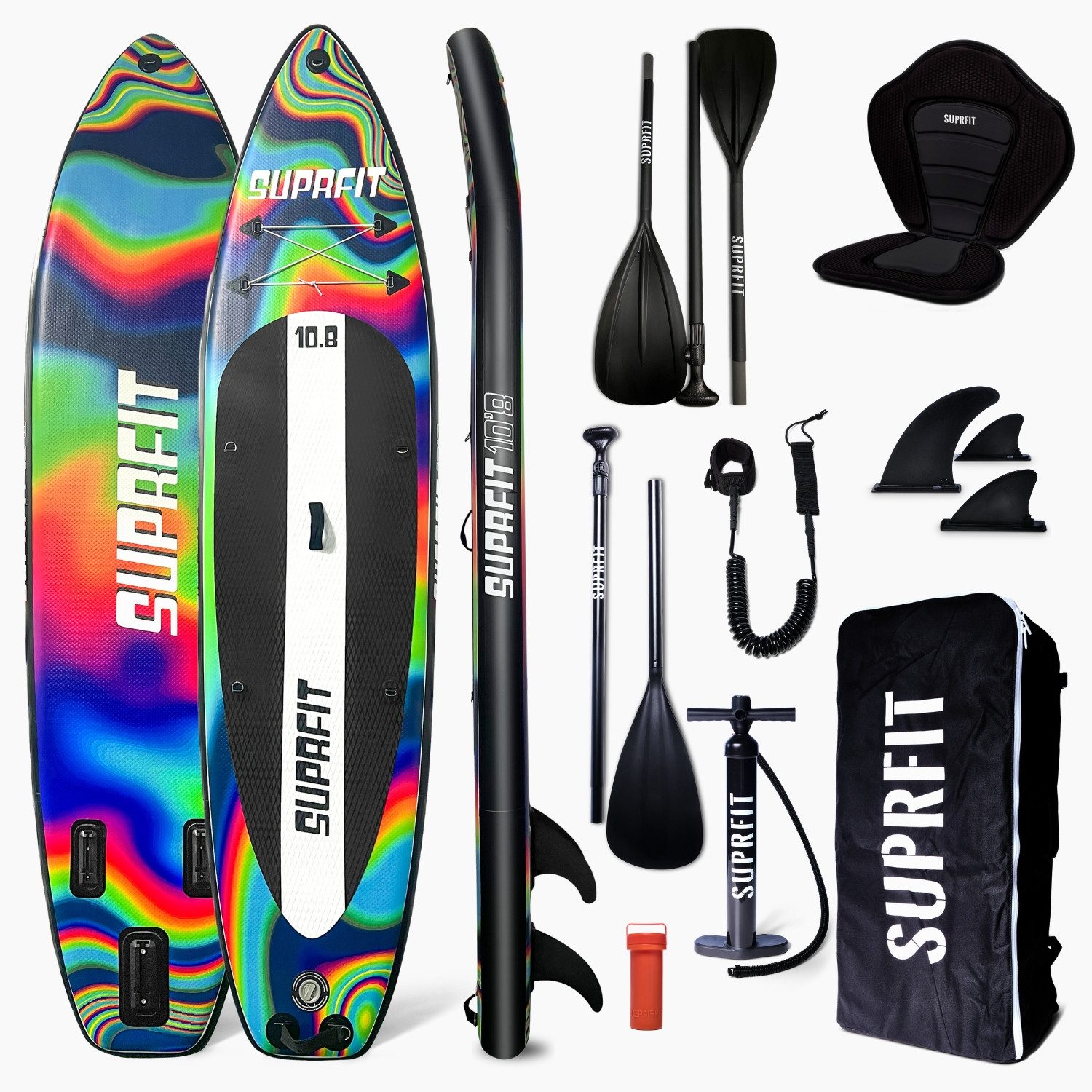 Inflatable SUP-Board Stand-Up Paddling Board Chroma inclusive Kajak Sitz und Kajak Paddel