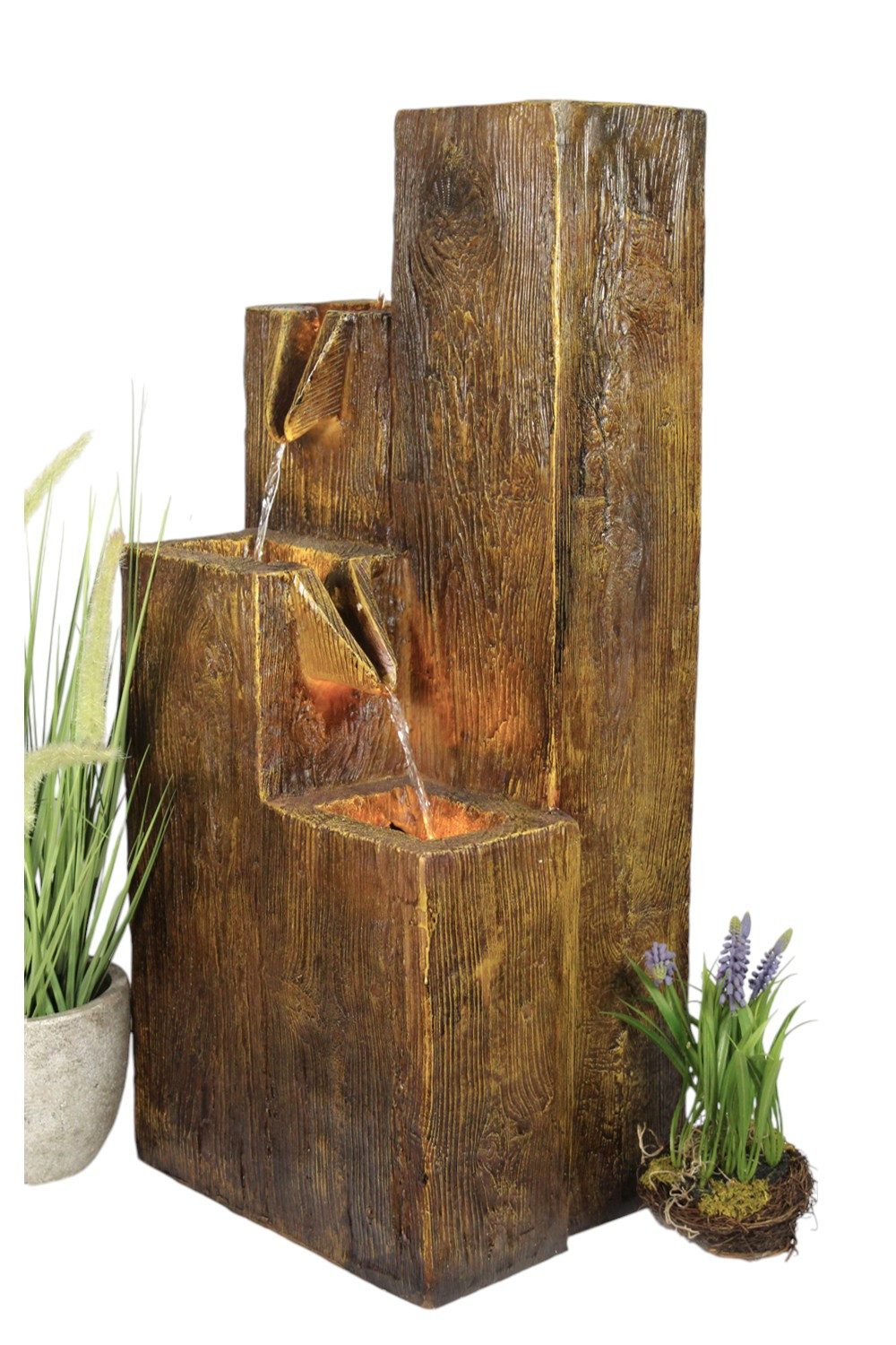 Arnusa Gartenbrunnen Springbrunnen BK823 mit Beleuchtung, 35,00 cm Breite, günstig online kaufen