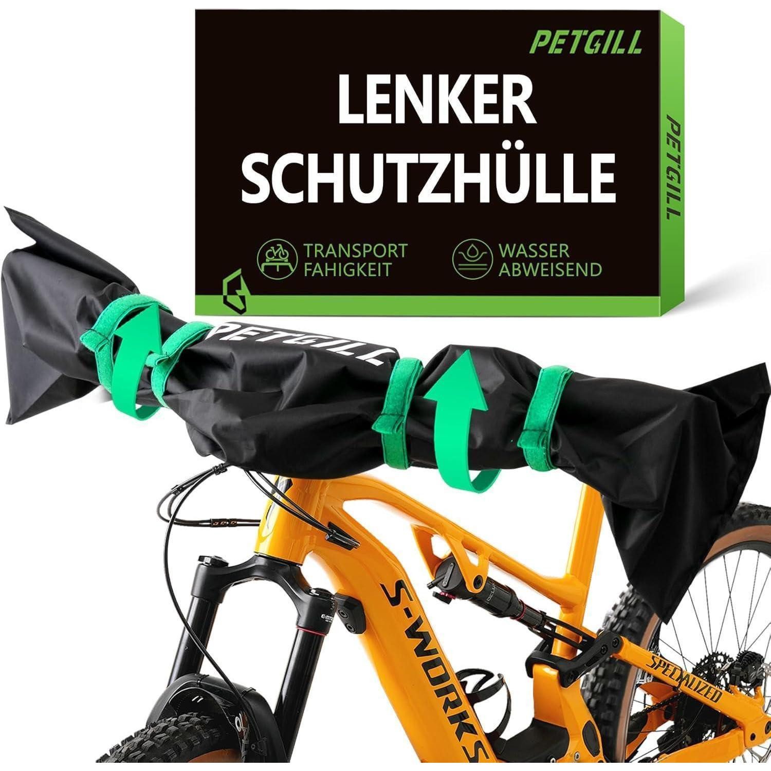 LuxusKollektion Lenker-Schutzhülle Lenkerschutzhülle für Ebike wasserfest und robust Schwarz