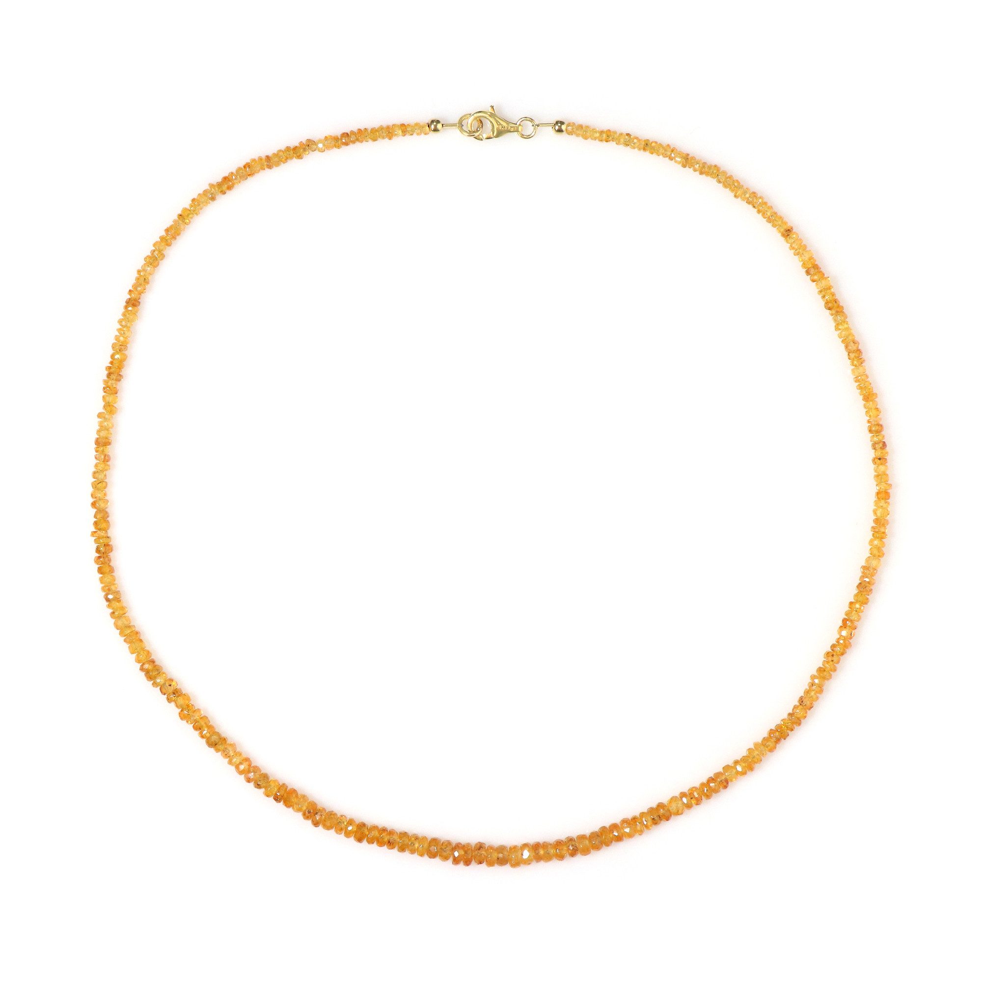 Cavill Silberkette Spessartine Vergoldetes Silber Collier (1-tlg)