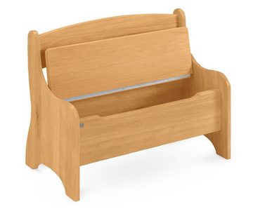BioKinder - Das gesunde Kinderzimmer Kindersitzgruppe Levin, Tisch, Sitzbank und Stuhl, Sitzhöhe 30 cm