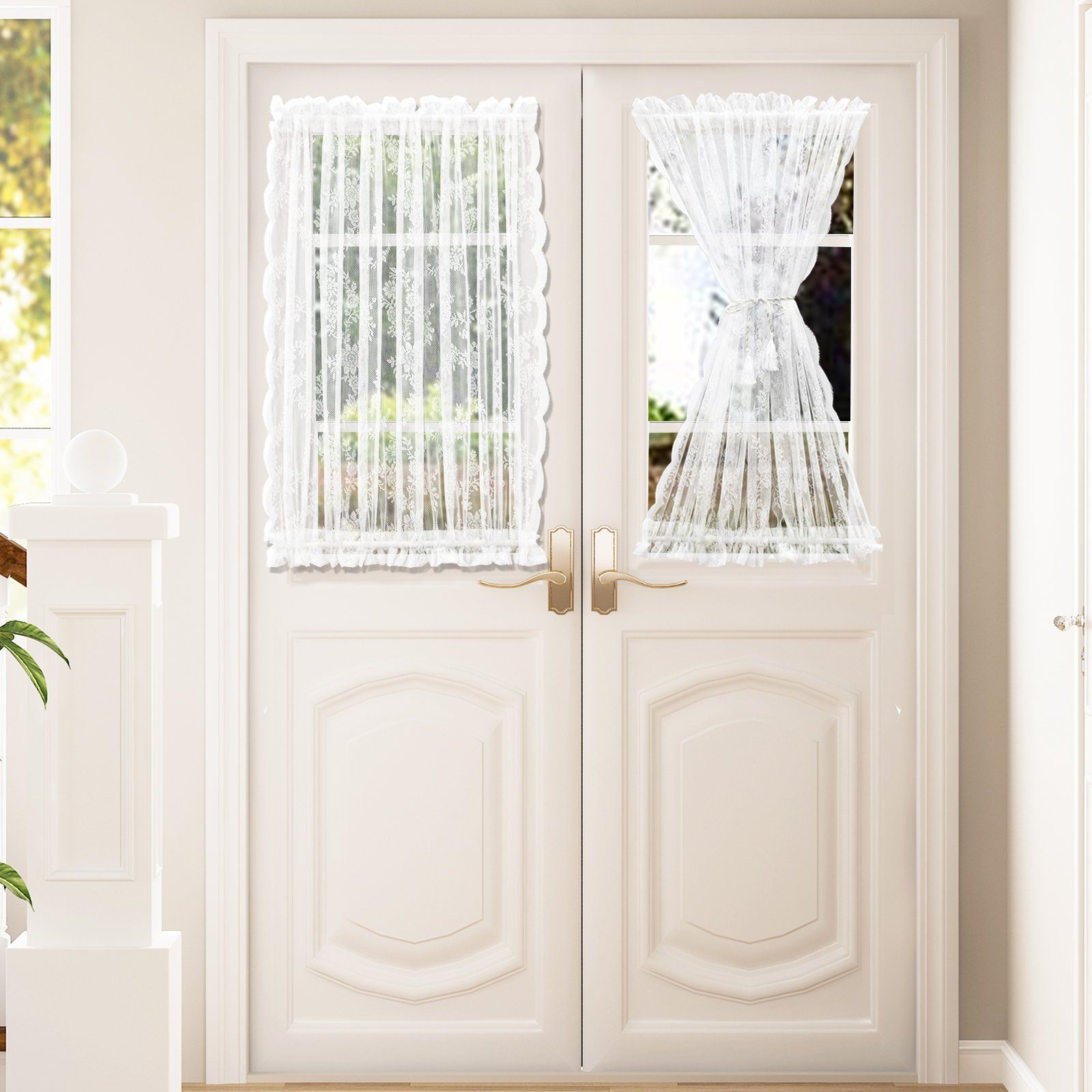 Sunicol Türvorhang Scheibengardine, Französische, Transparent, Fenster günstig online kaufen