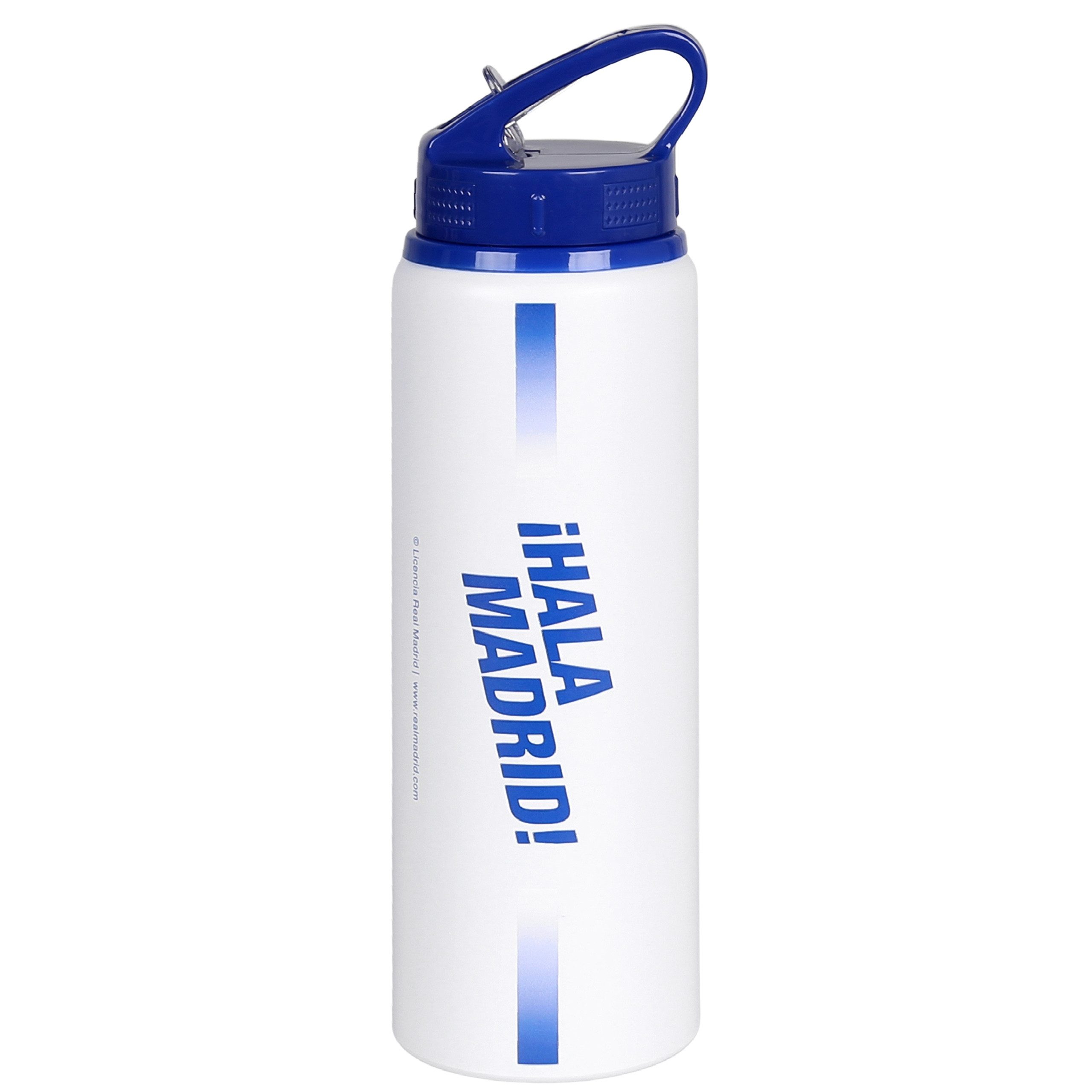 Real Madrid Trinkflasche Real Madrid Trinkflasche für Jungen mit Griff, Aluminium, 750 ml
