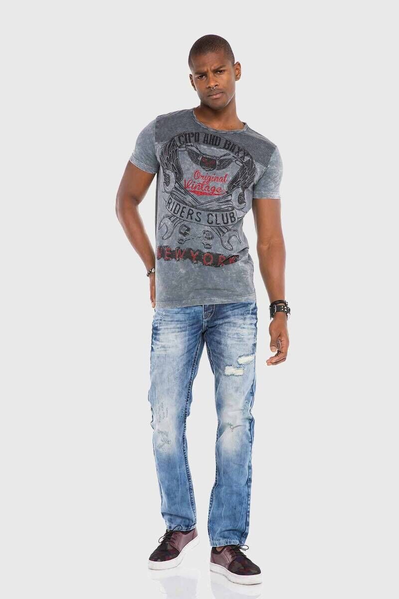 Cipo & Baxx 5-Pocket-Jeans Jeans im washed Design – Bild 5 von 5