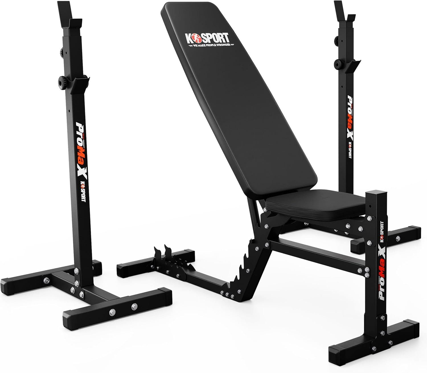 K-SPORT Trainingsbank Hantelständer (2 Stk) mit Hanteltrainingsbank, Made in EU!