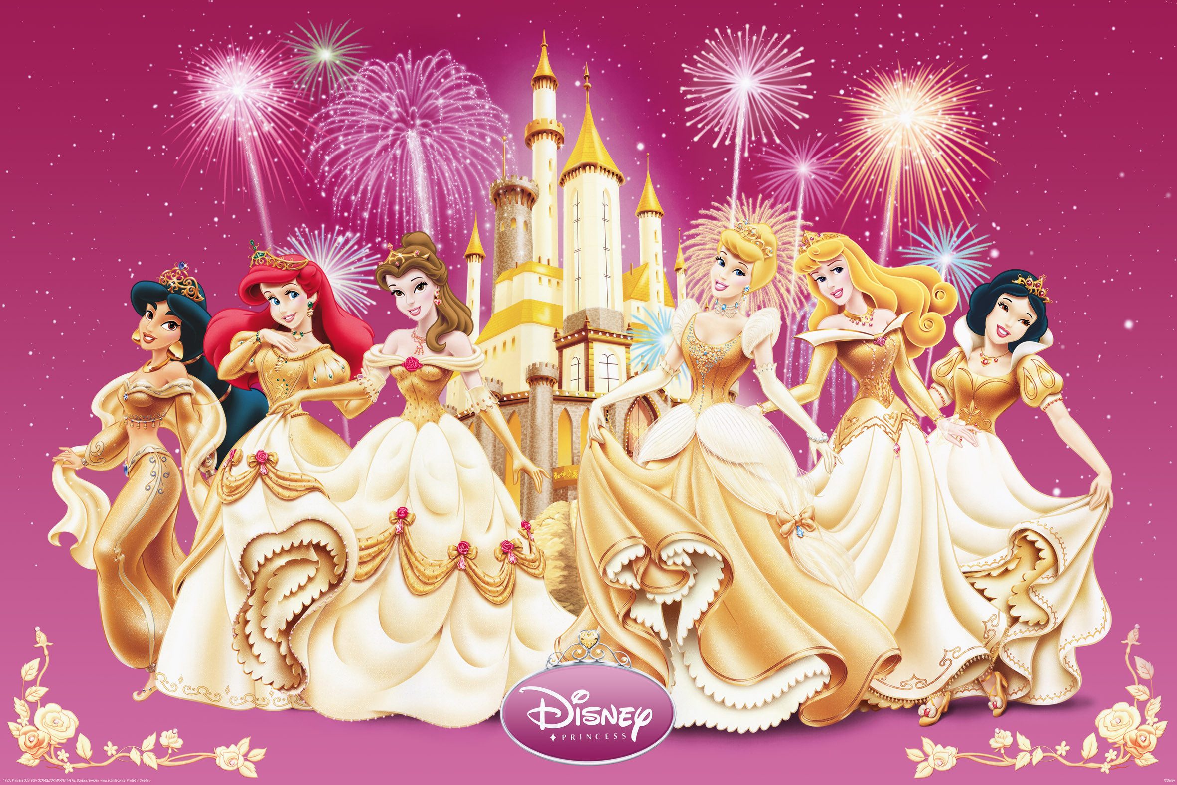 Papermoon Poster POSTER Nr.114 Princess gold, 61 X 91,5 CM, (Märchen Disney günstig online kaufen