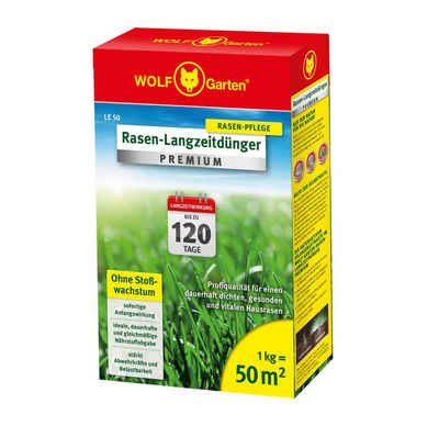 WOLF-Garten Rasendünger LE 50 Premium Langzeitdünger 1 kg - 50 m², 1-KG, 50-qm