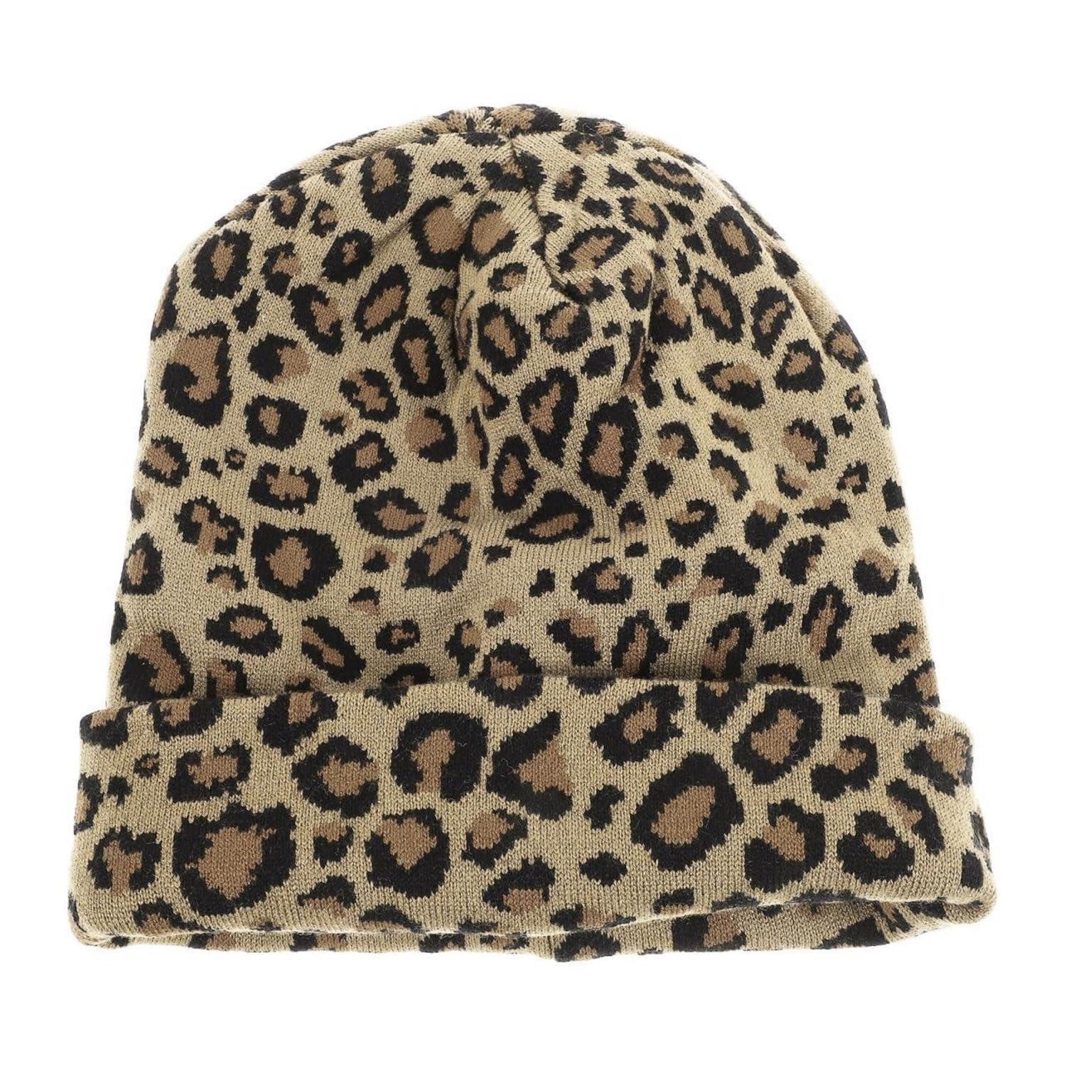LuxusKollektion Strickmütze Damen Beanie Animal Print Wolle (1-St)