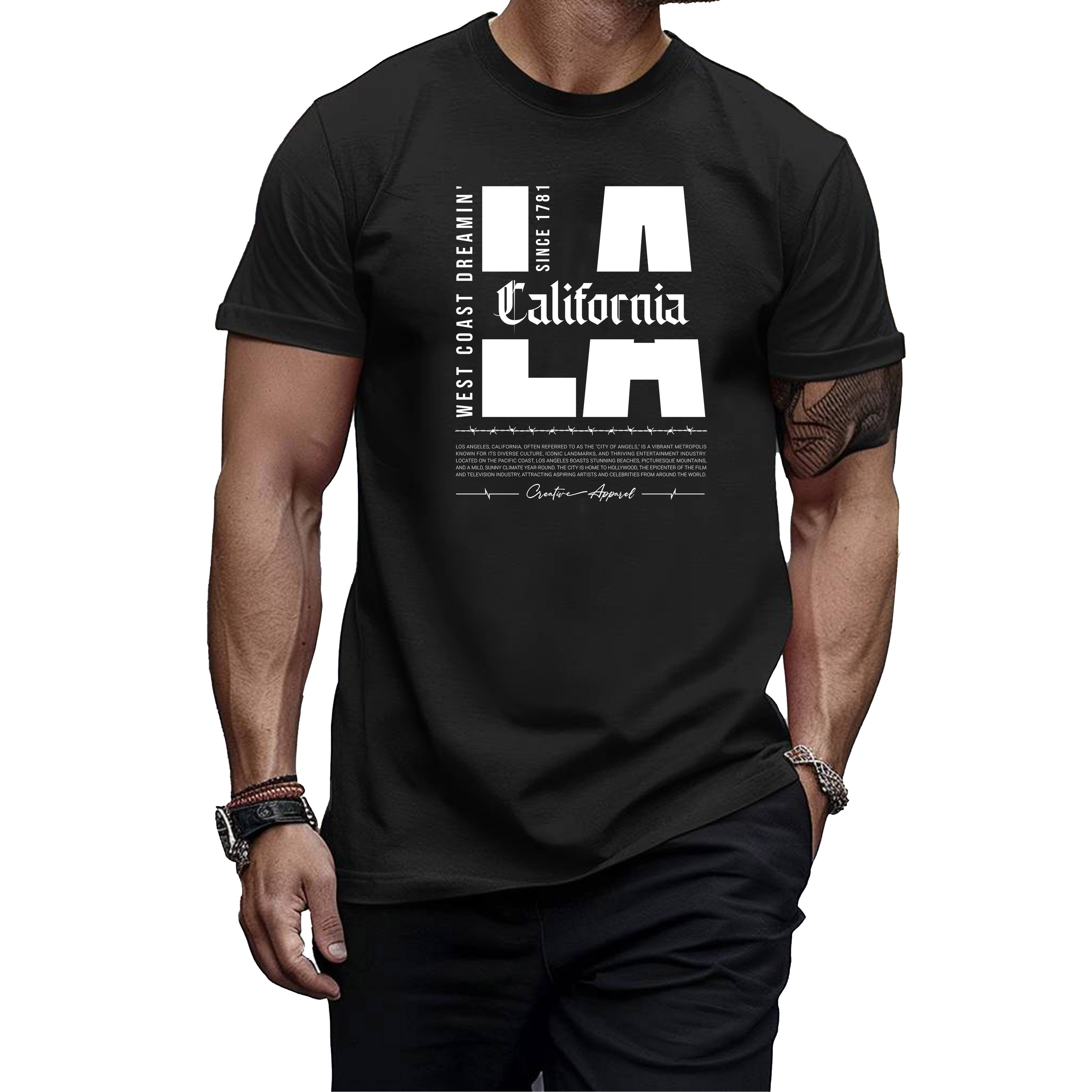 Banco T-Shirt Streetwear Herren - Los Angeles Rundhals günstig online kaufen