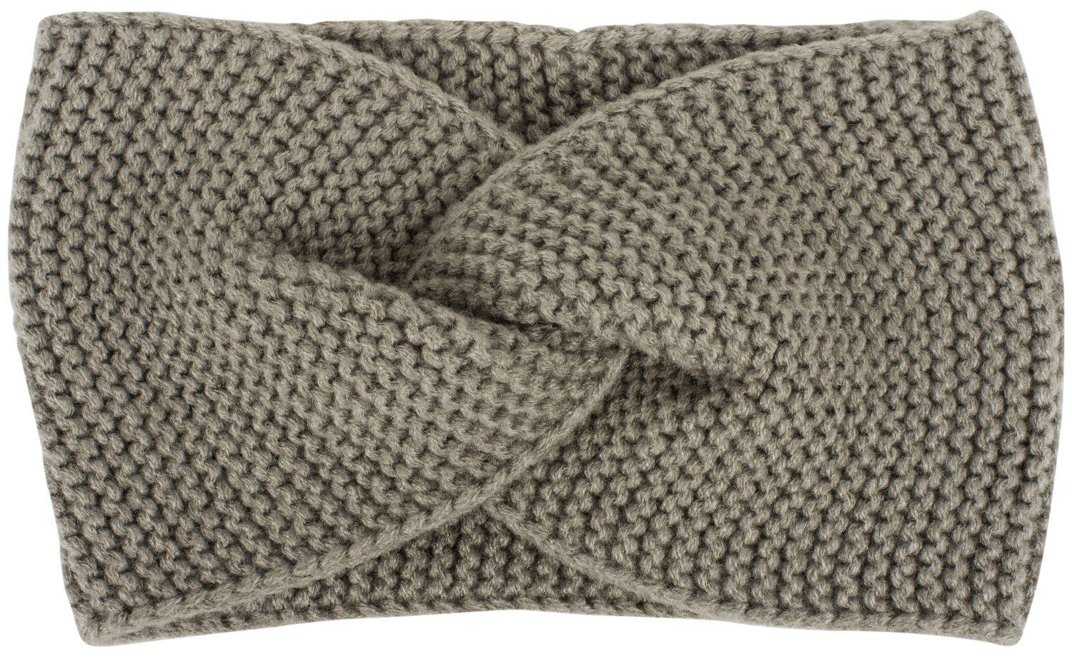 styleBREAKER Stirnband Krausstrick Stirnband Twist Knoten (1-St)