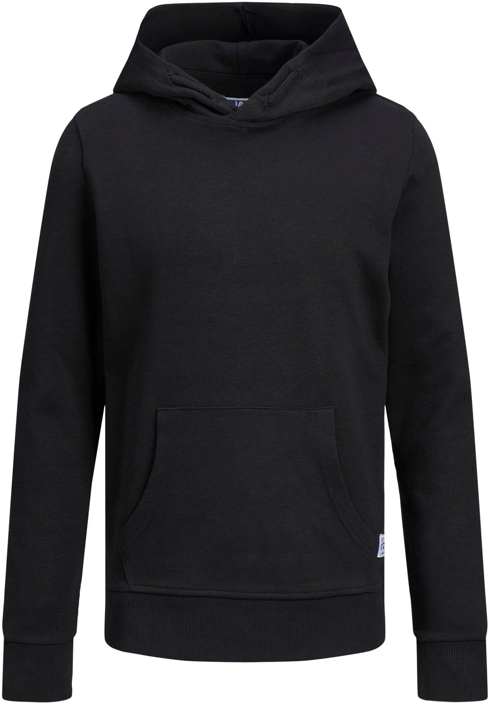 Jack & Jones Junior Kapuzensweatshirt HOOD JJEBASIC SWEAT NOOS black