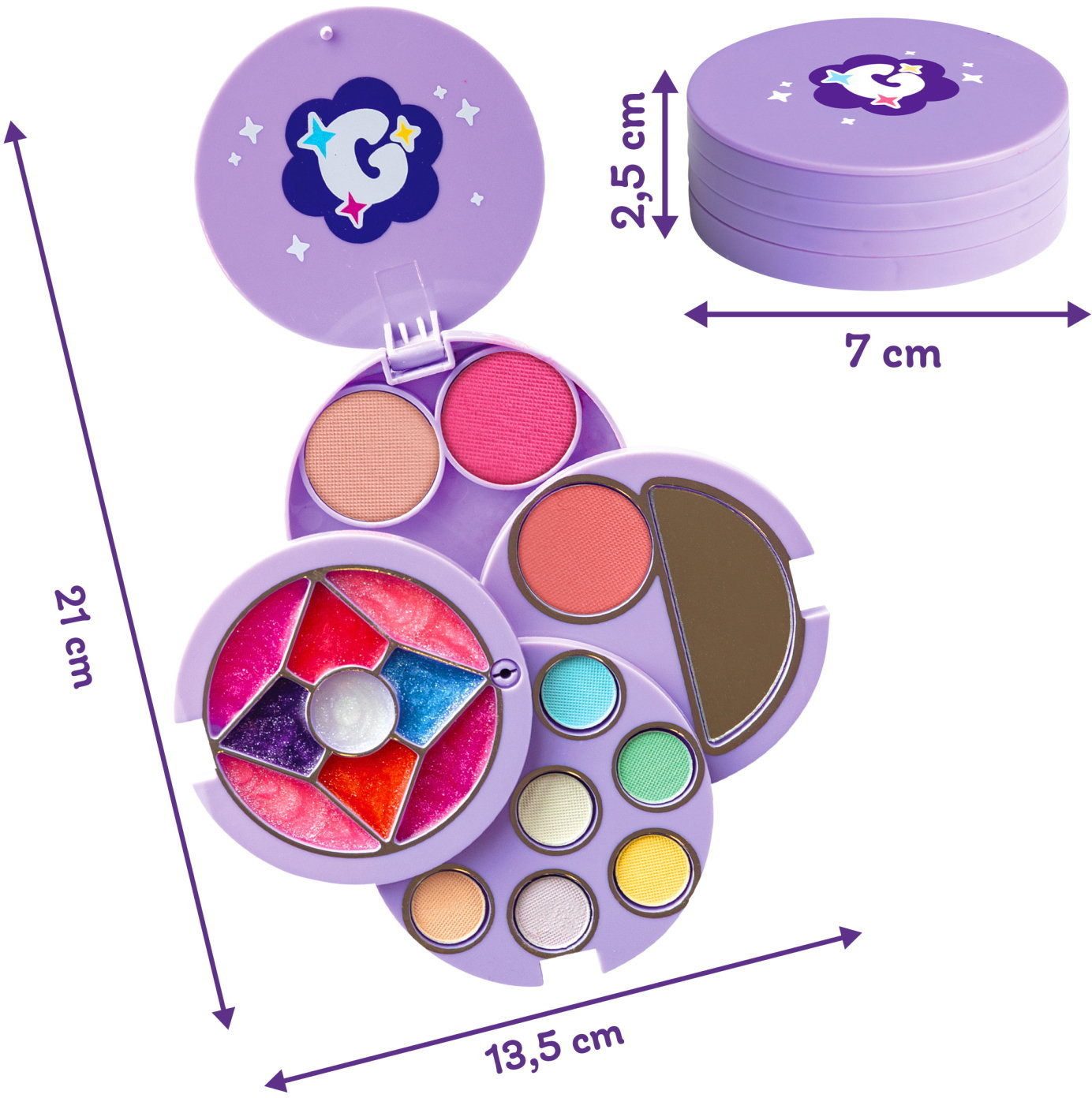 Smoby Kosmetikkoffer Spielzeug Rollenspiel Glam Make-up Palette 7600320421