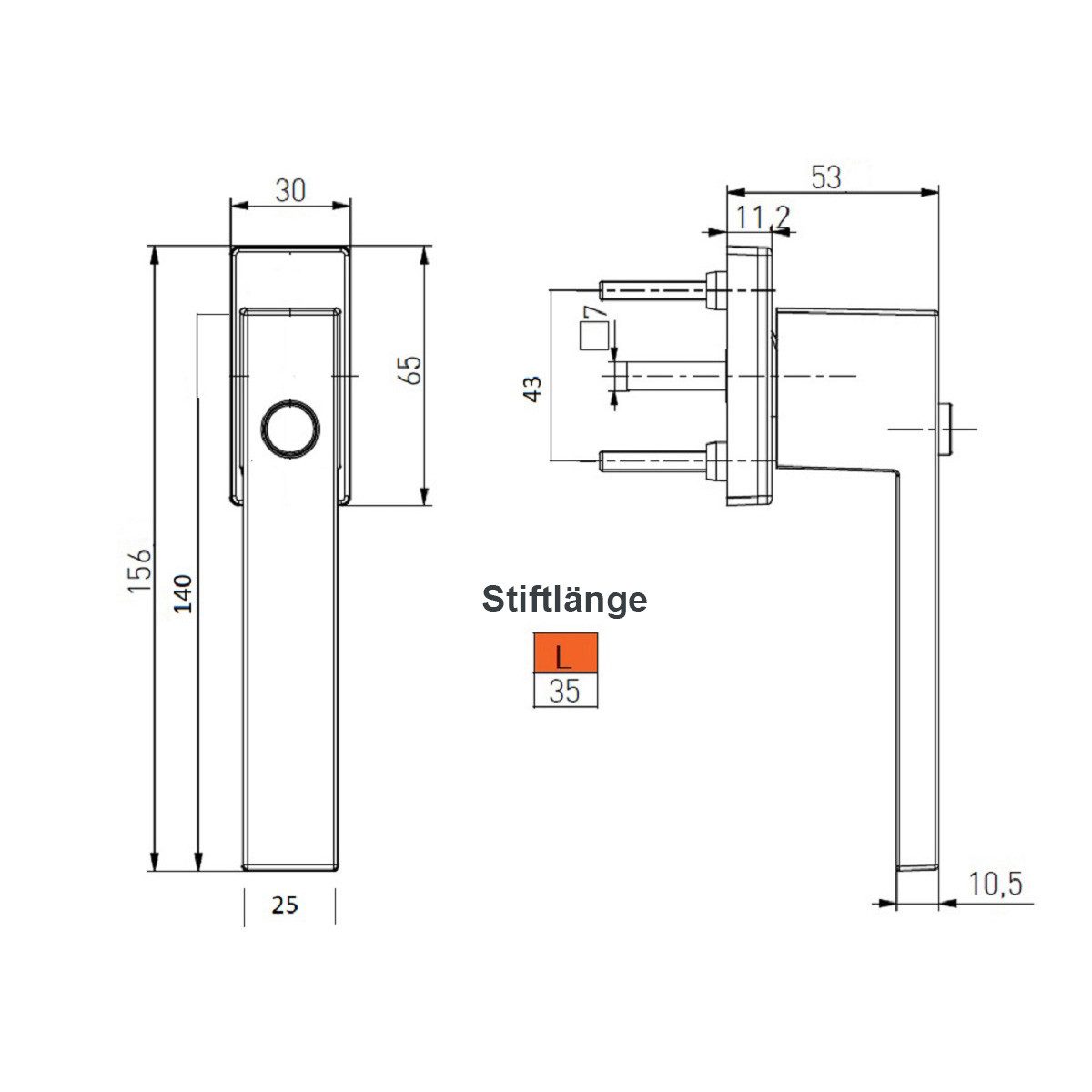 MS Beschläge Fenstergriff Aluminium Design Fensterolive günstig online kaufen