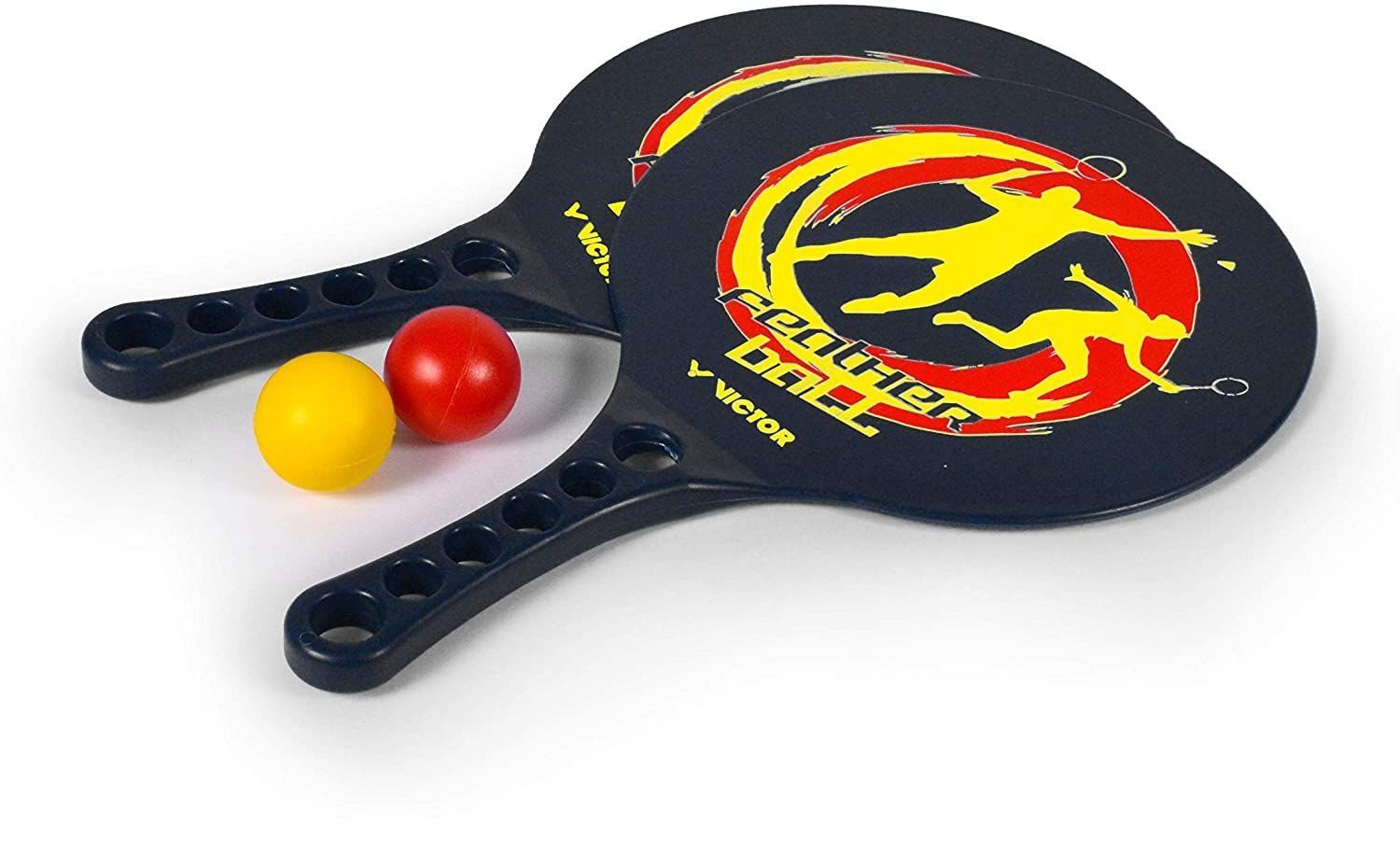 Beachballschläger Beachball Set schwarz