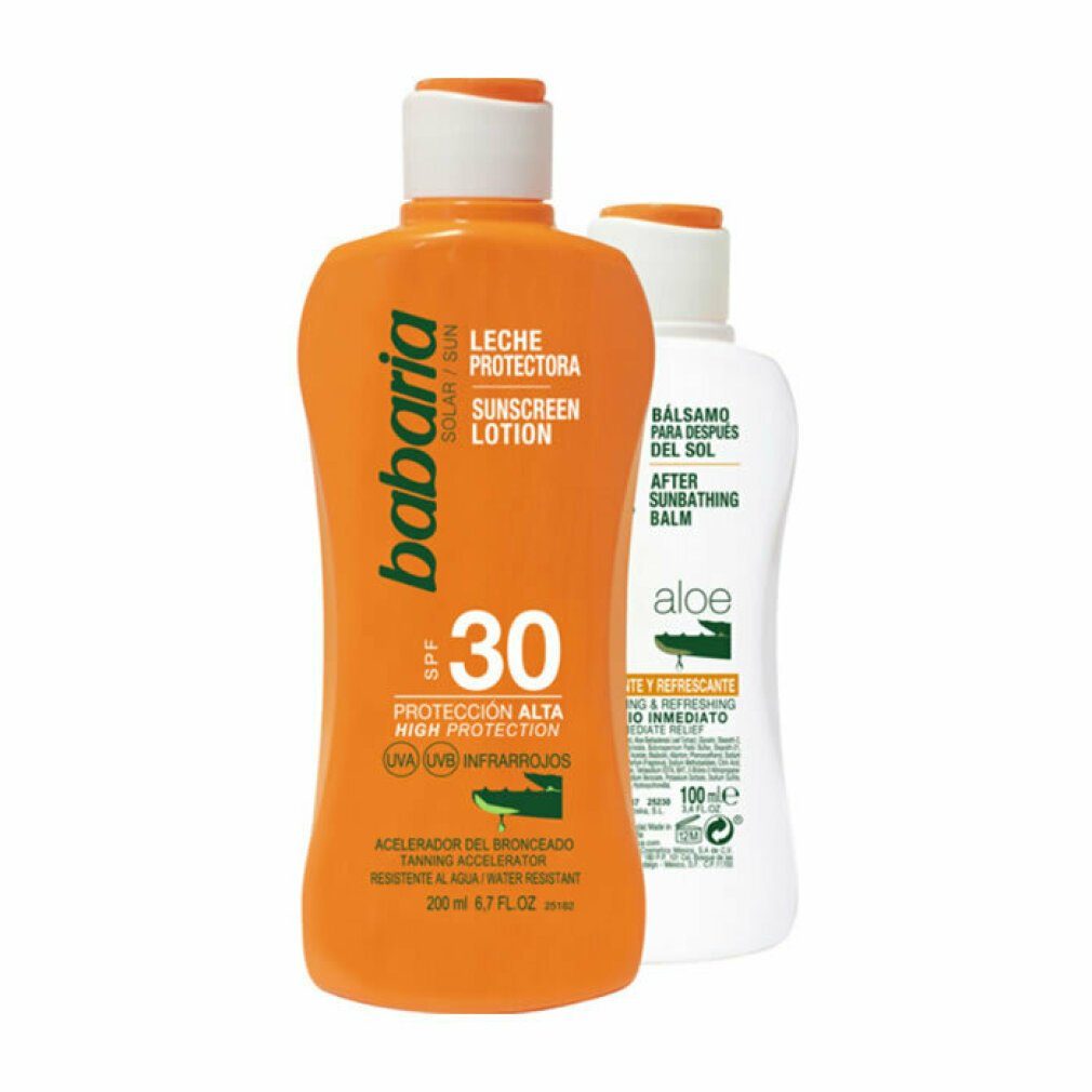 babaria Sonnenschutzcreme Sun Sunscreen Lotion Spf30 200ml Set 2 Artikel