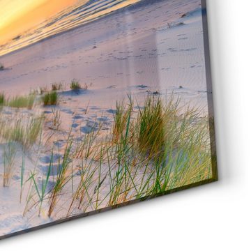 DEQORI Küchenrückwand 'Sonne sinkt über Ostsee', Glas Spritzschutz Badrückwand Herdblende