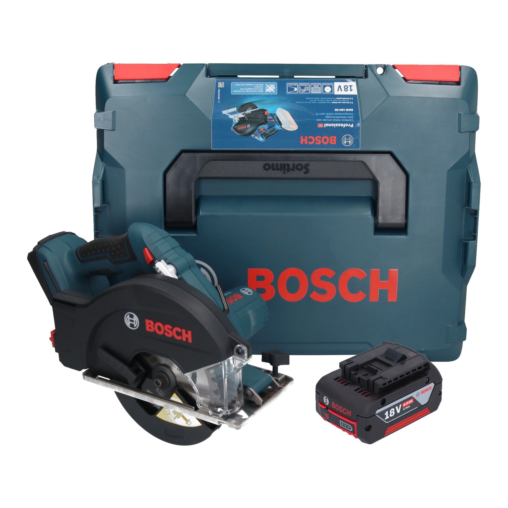 Bosch Professional Akku-Handkreissäge GKM 18V-50 Professional Akku Metall Handkreissäge 18 V 136 mm