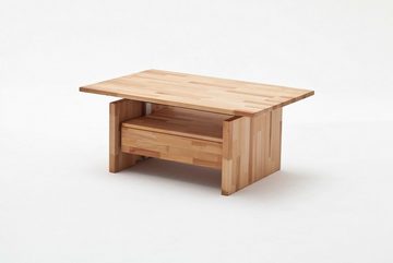 MCA furniture Couchtisch Titu, Kernbuche-massiv Liftfunktion rechteckig geölt Titu