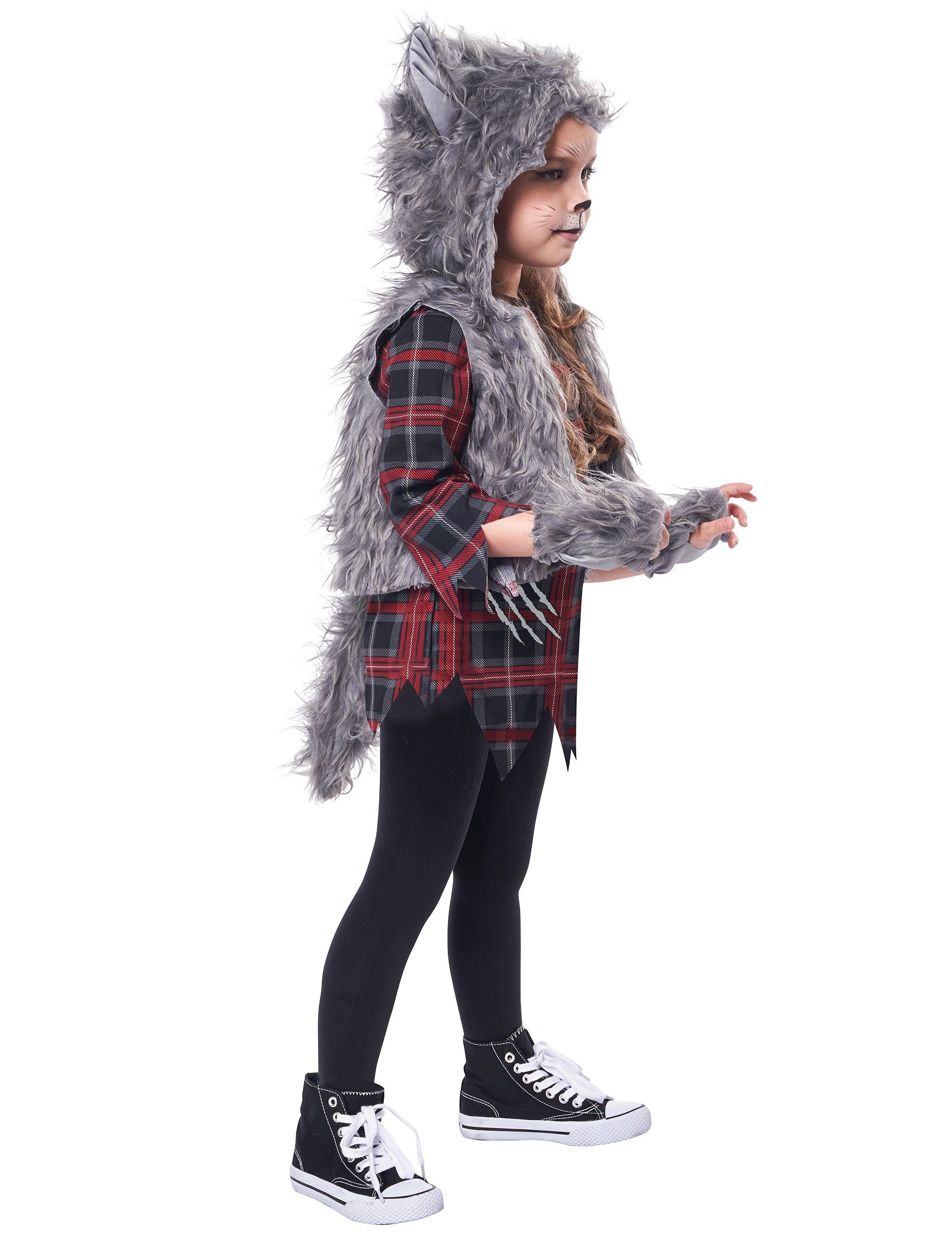California Costumes Kostüm Schauriges Werwolf-Kostüm für Mädchen Halloween-Kostüm
